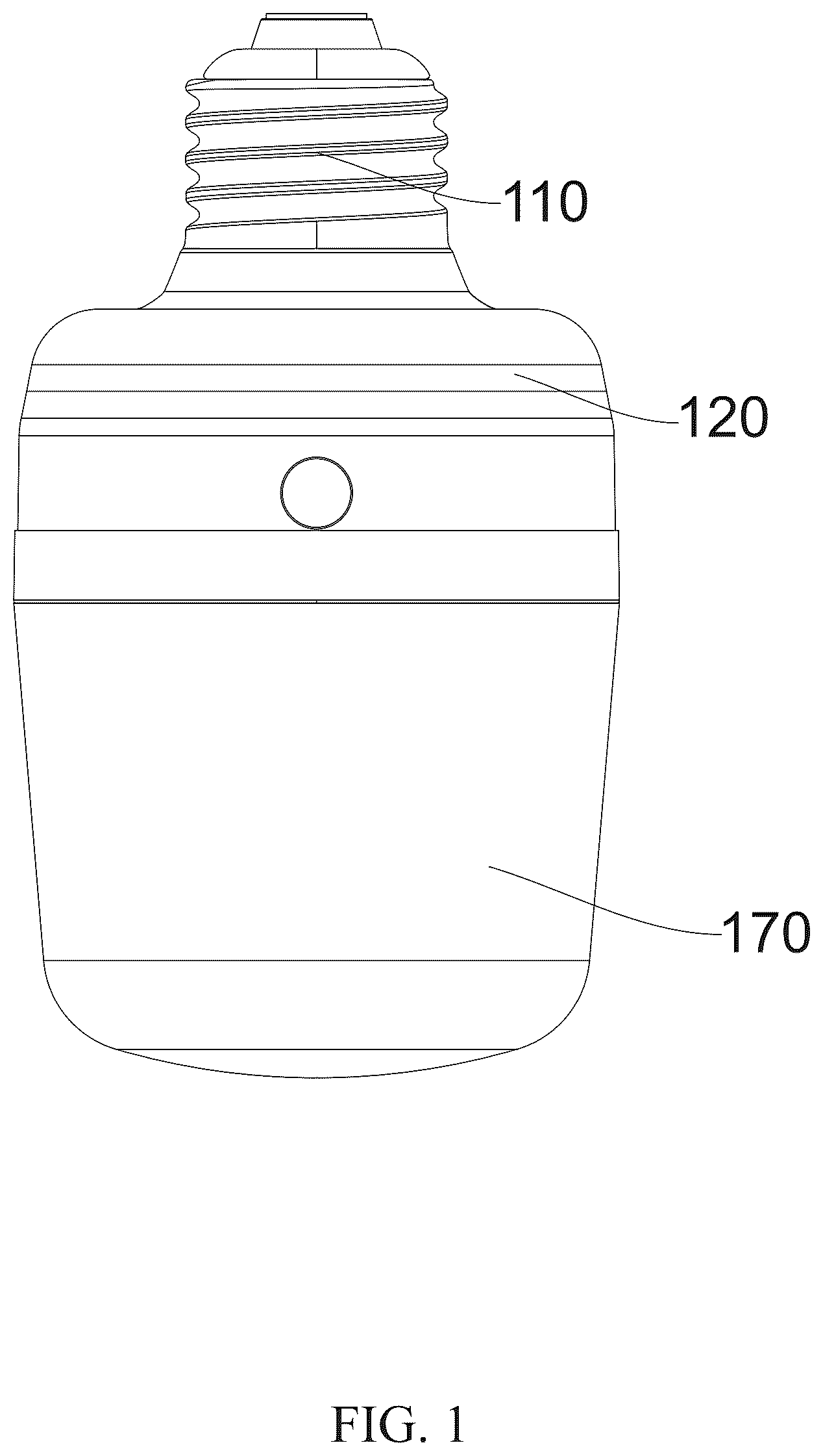 Patent US12320476 — Detachable led lamp device — Figure 1