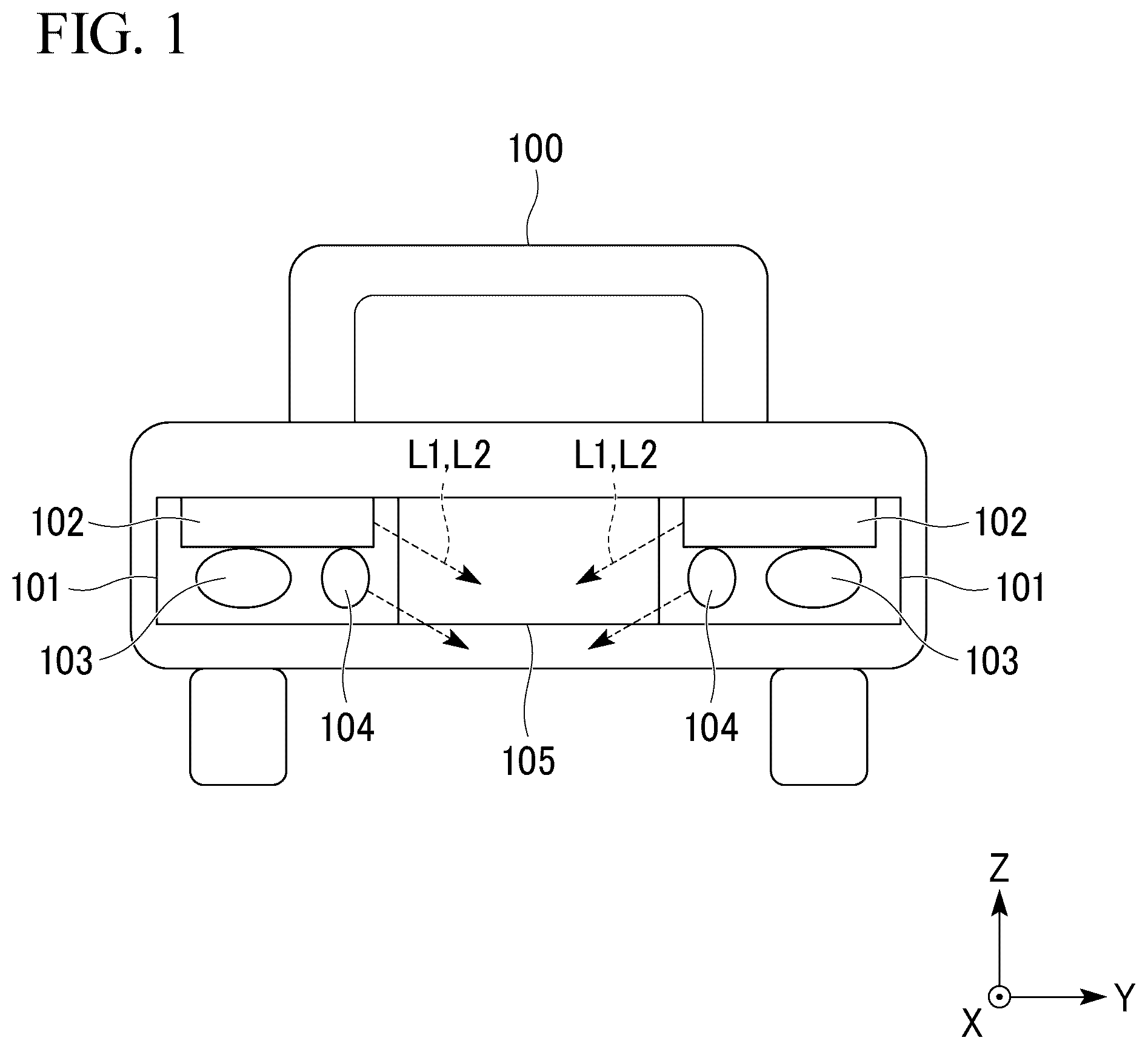 Patent US12320483 — Vehicle lamp — Figure 1