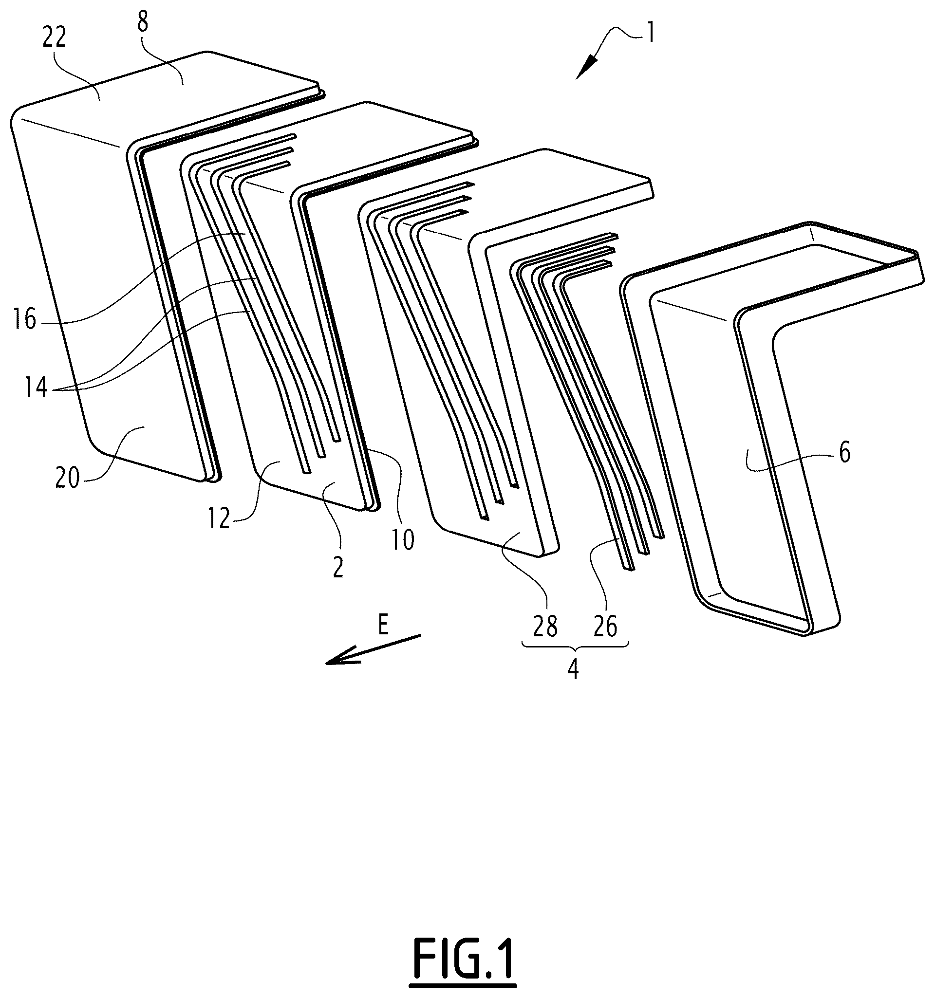 Patent US12320484 — Luminous device for a vehicle — Figure 1