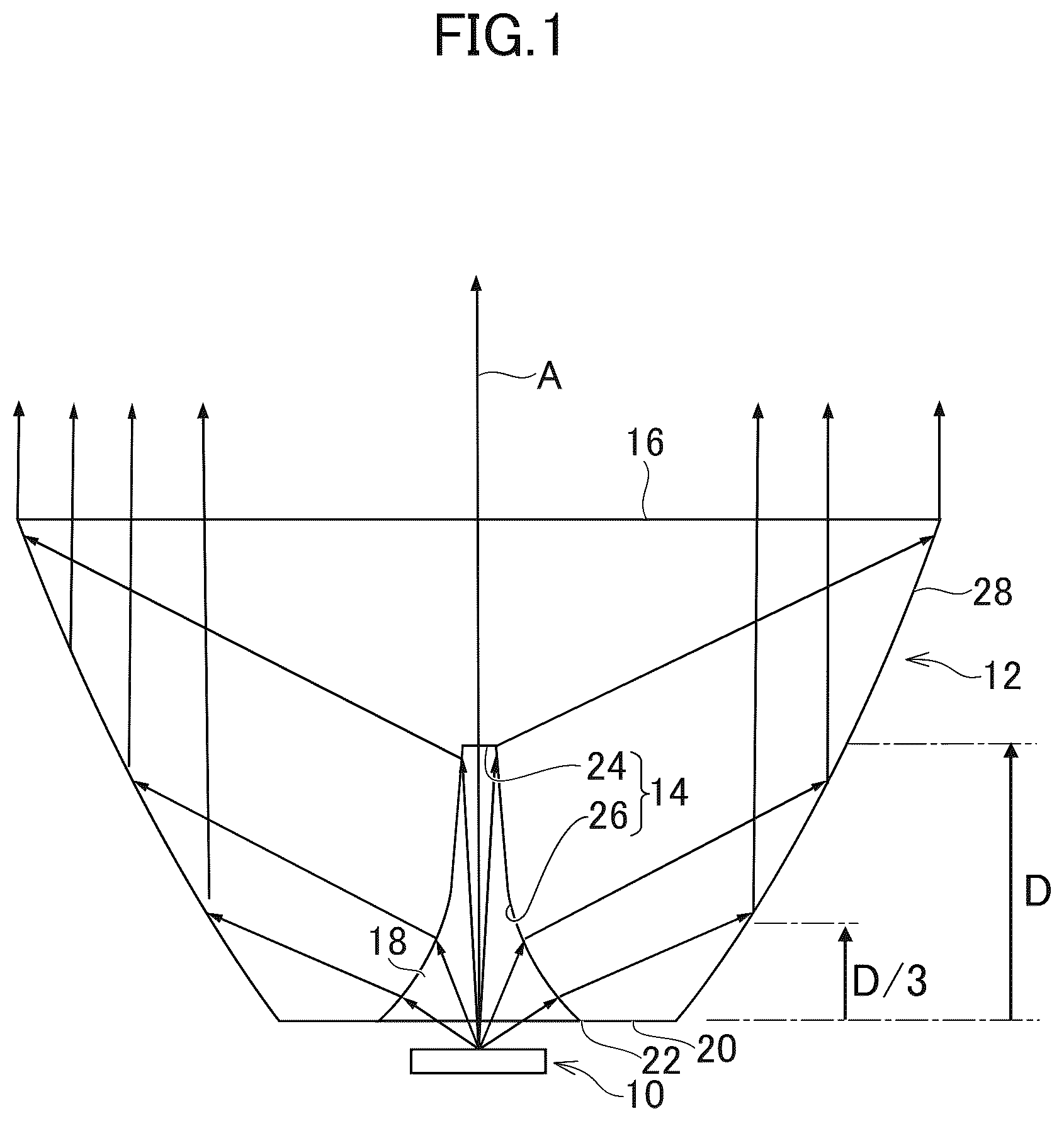 Patent US12320497 — Lighting device — Figure 1
