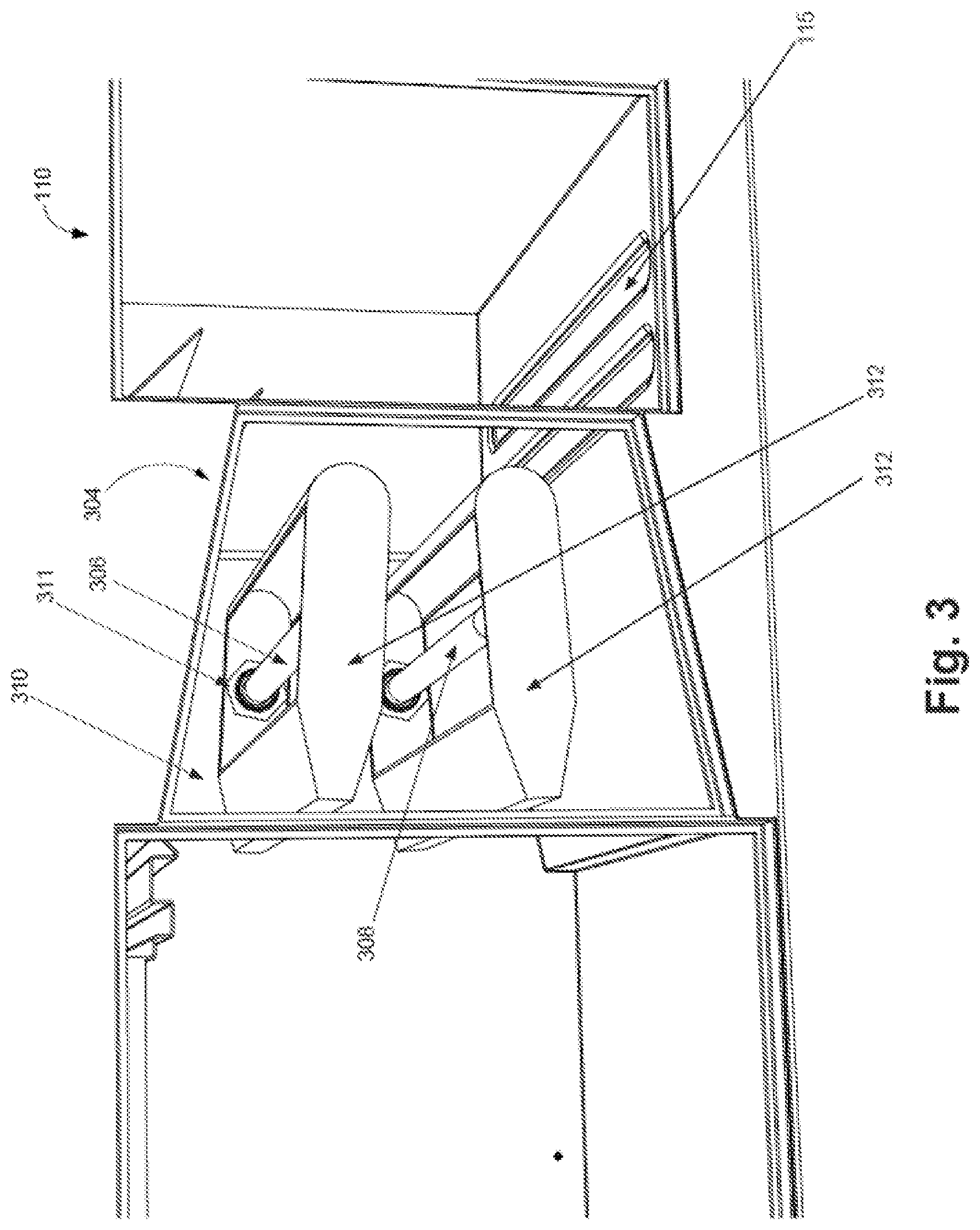 Patent US12320527 Figure 3 – Air flow management for cooking system
