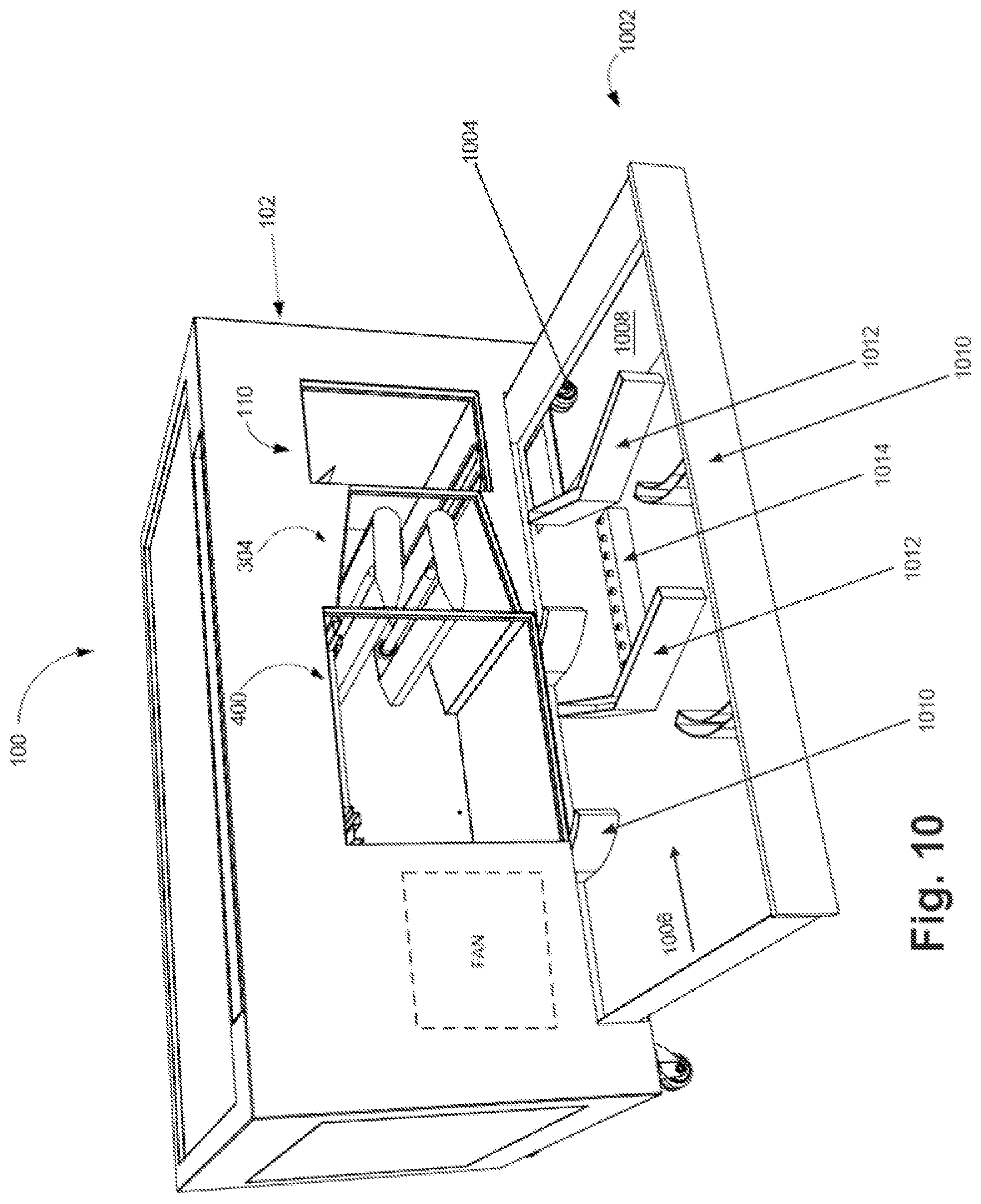Patent US12320527 Figure 10 – Air flow management for cooking system
