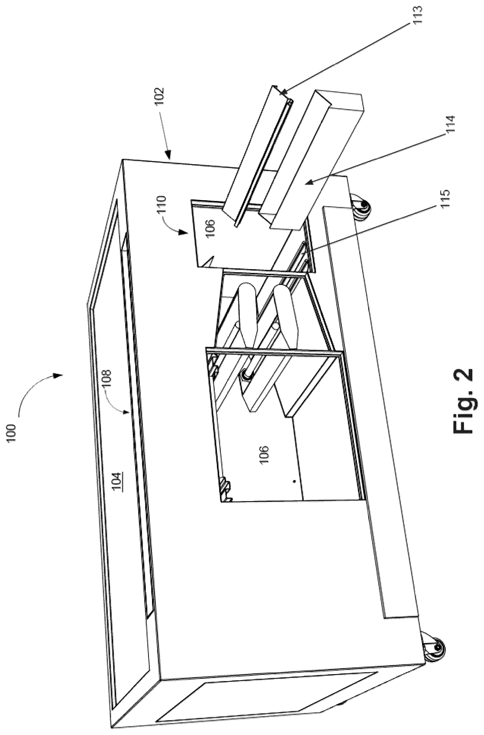 Patent US12320528 Figure 2 – Air flow management for cooking system