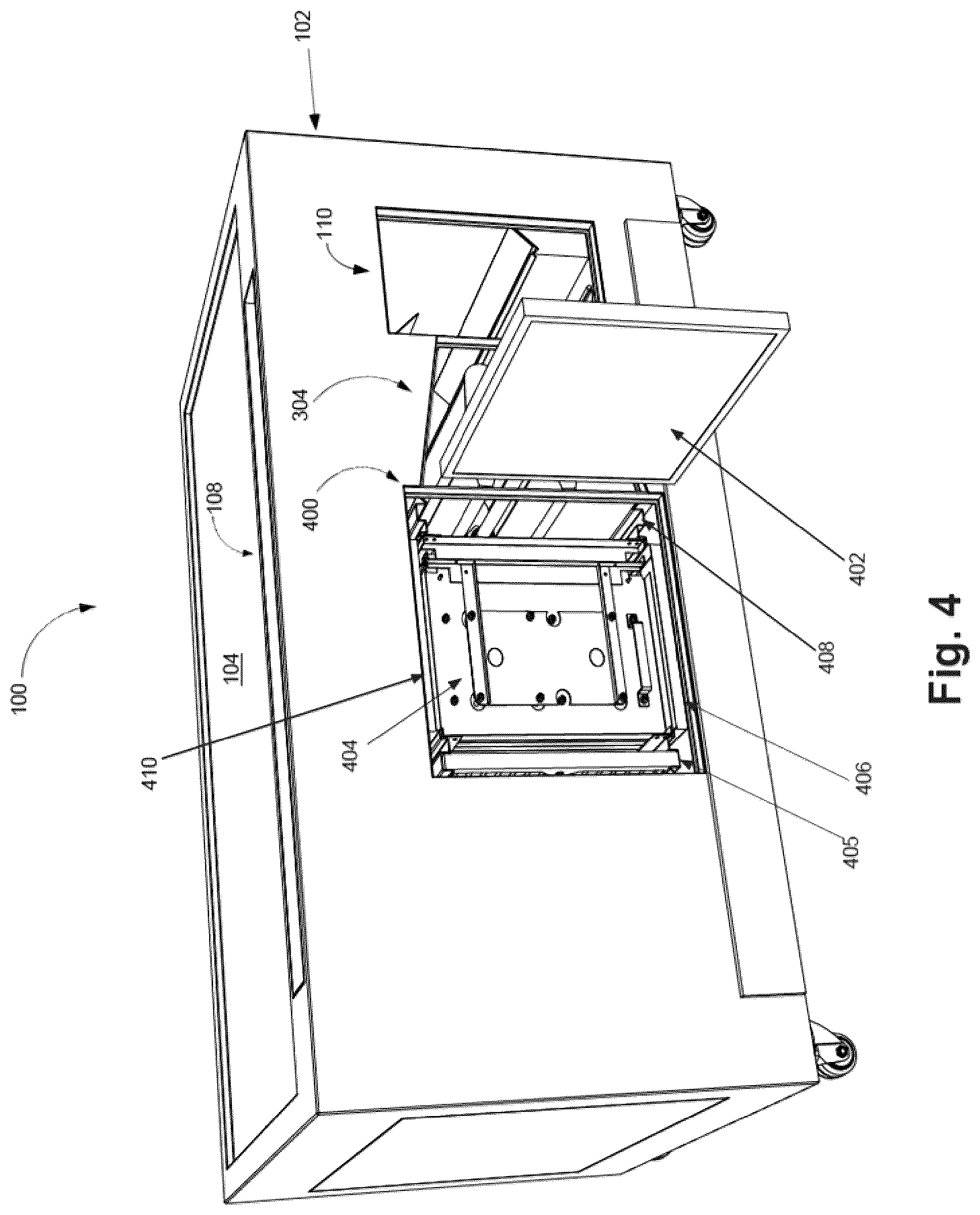 Patent US12320528 Figure 4 – Air flow management for cooking system