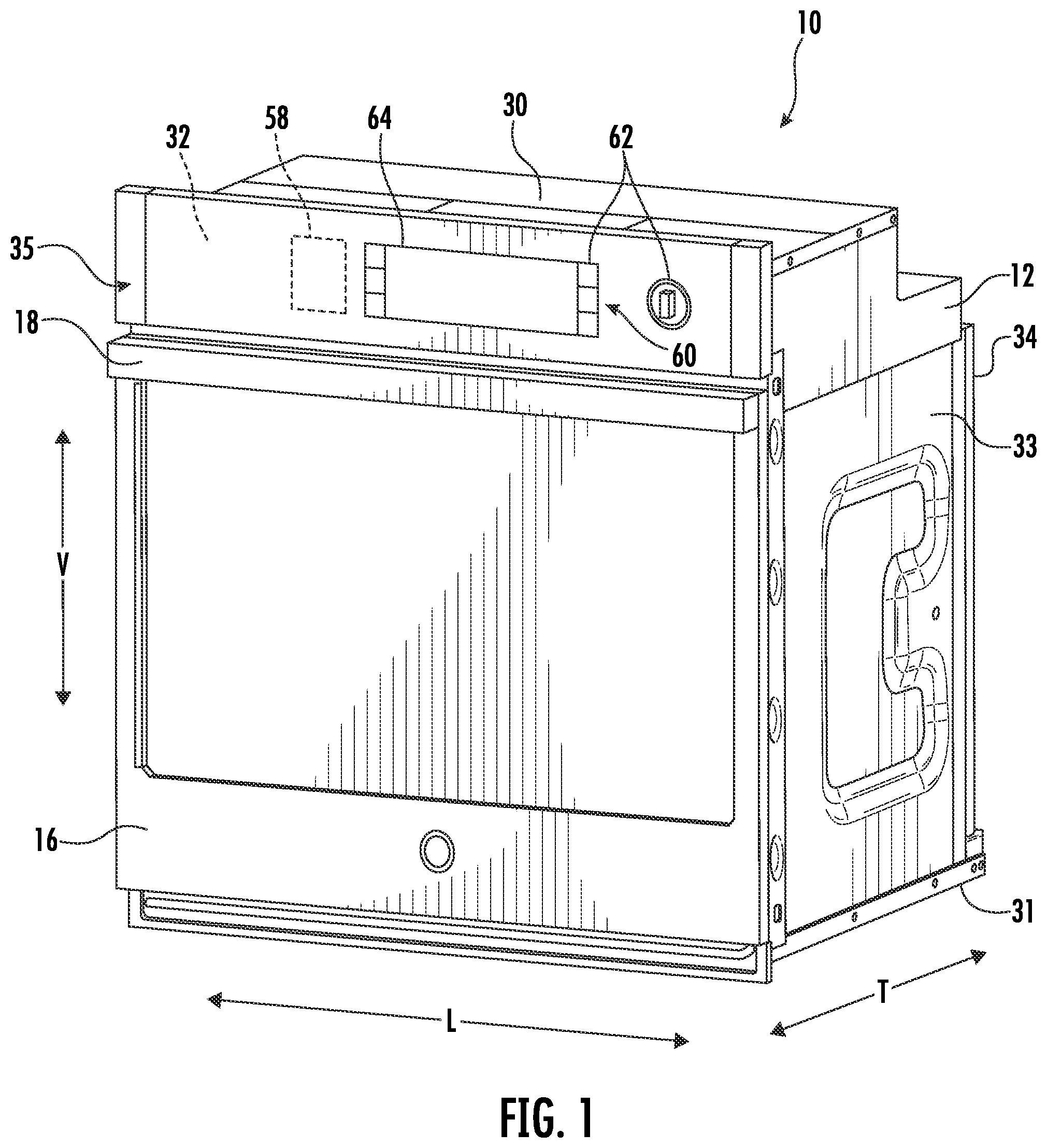 Patent US12320530 — Systems and methods for operating an igniter of an oven appliance — Figure 1