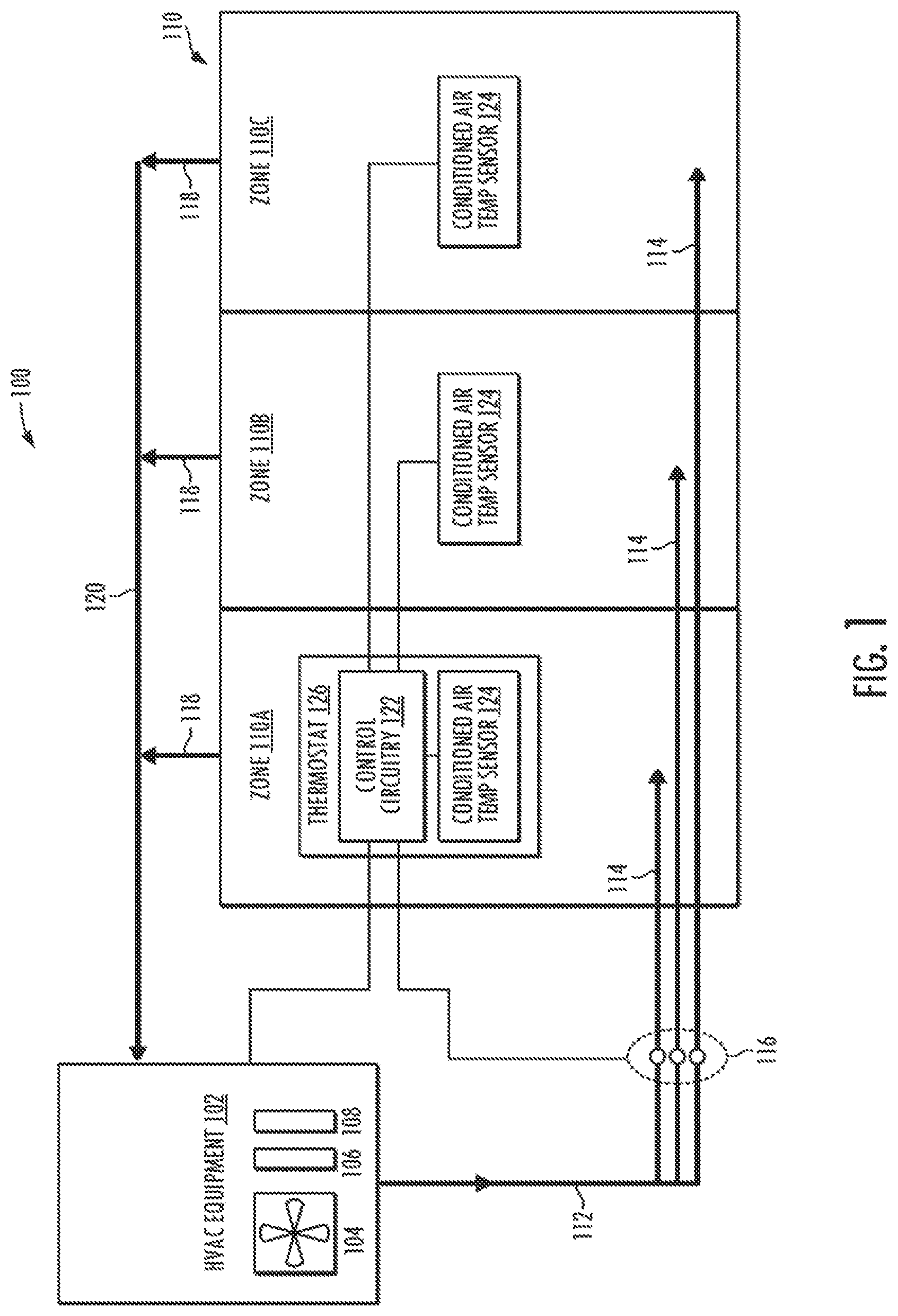 Patent US12320536 — Capacity control for HVAC system — Figure 1