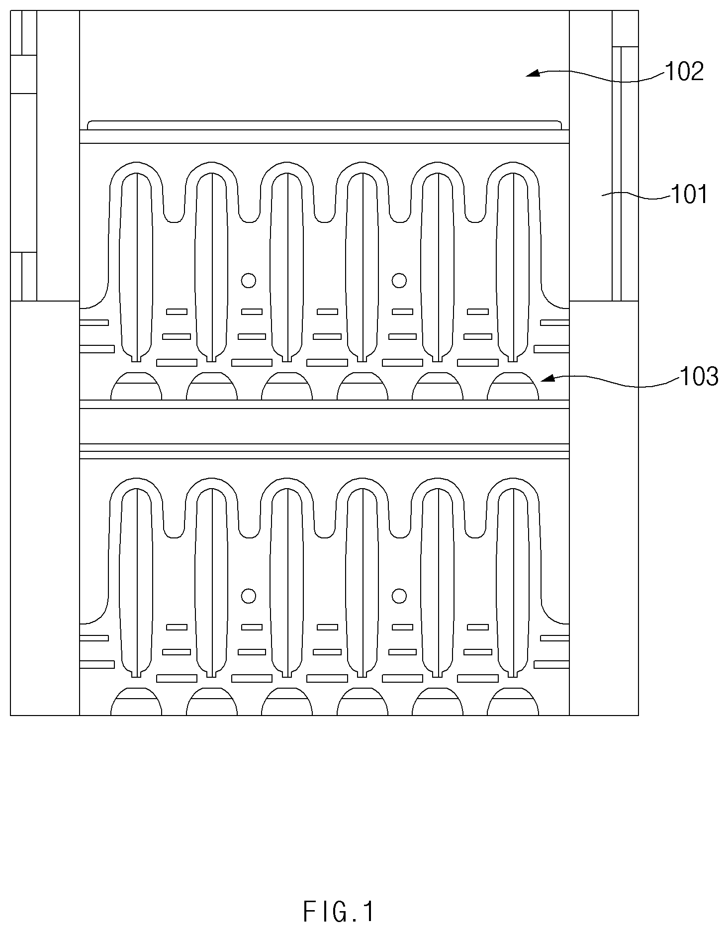 Patent US12320550 Figure 1 – Heat-exchange pipe, heat-exchanger unit using same, and condensing boiler using same