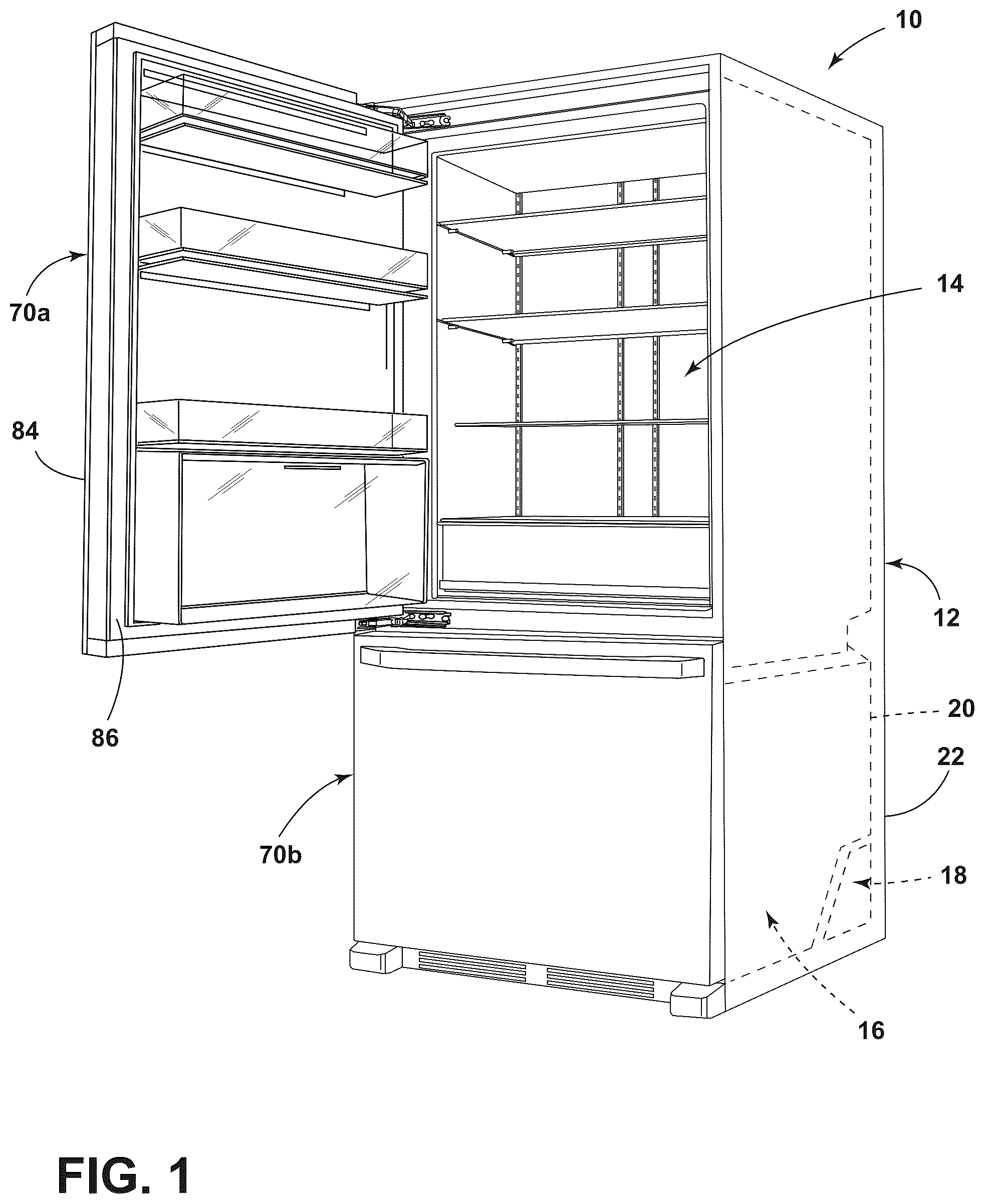 Patent US12320571 Figure 1 – Thermal improvements in vis refrigerators
