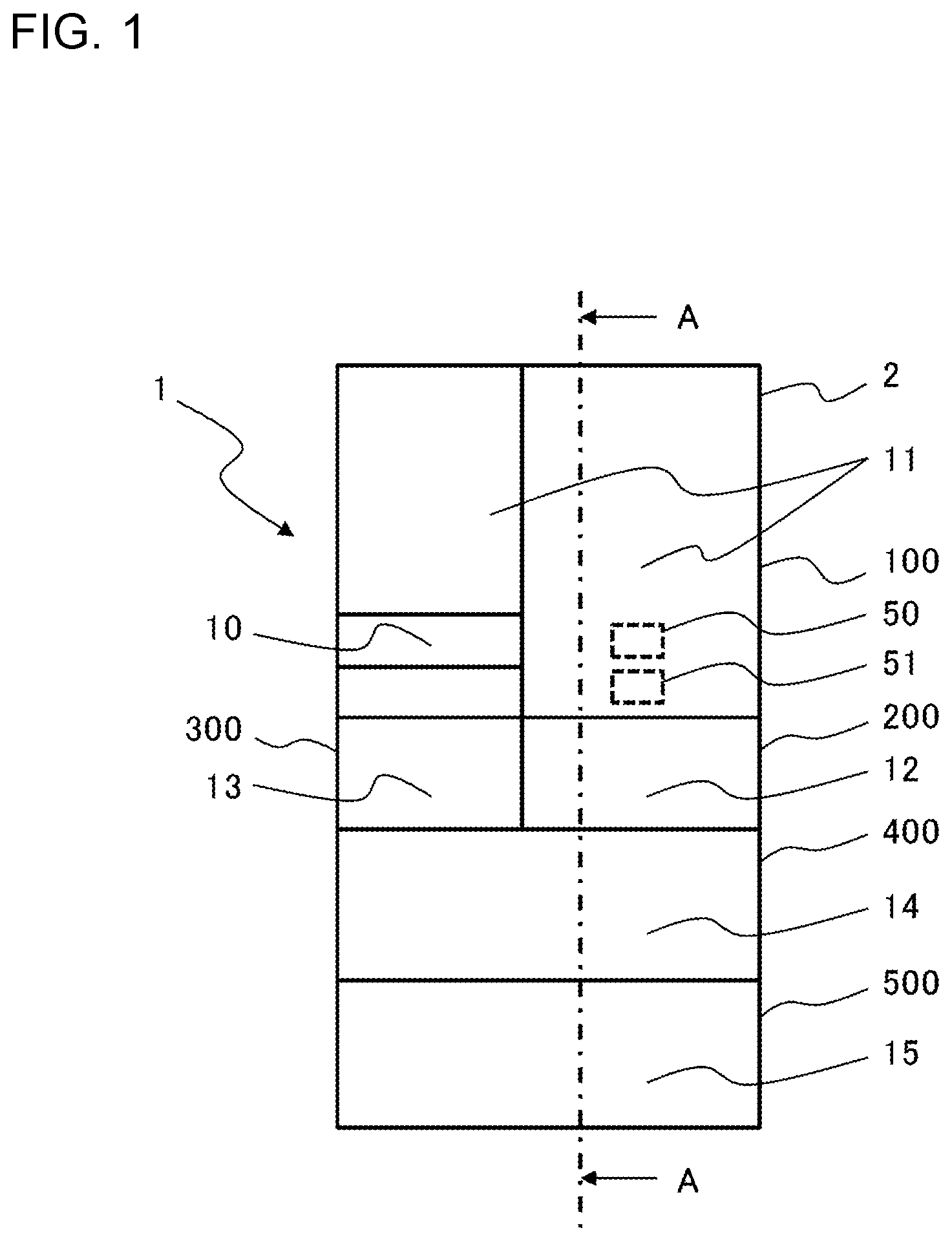 Patent US12320572 — Refrigerator — Figure 1