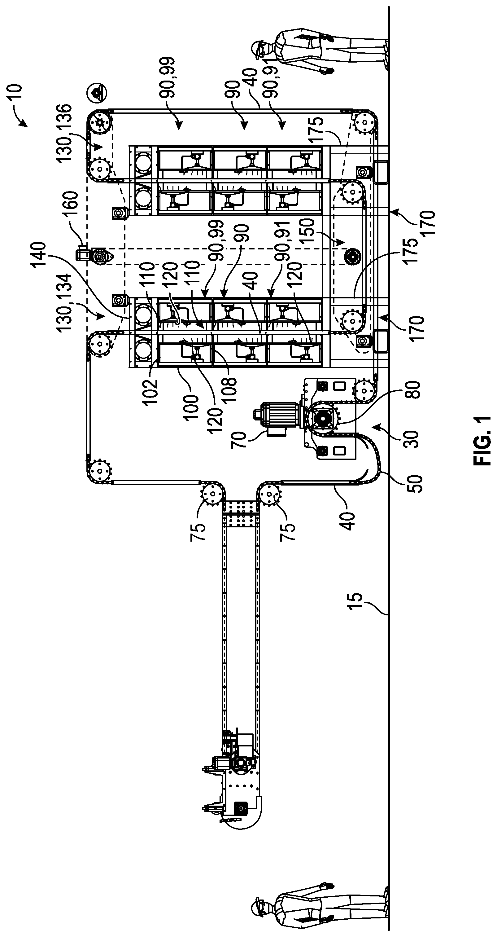Patent US12320589 Figure 1 – Energy treatment apparatus for fabric webs
