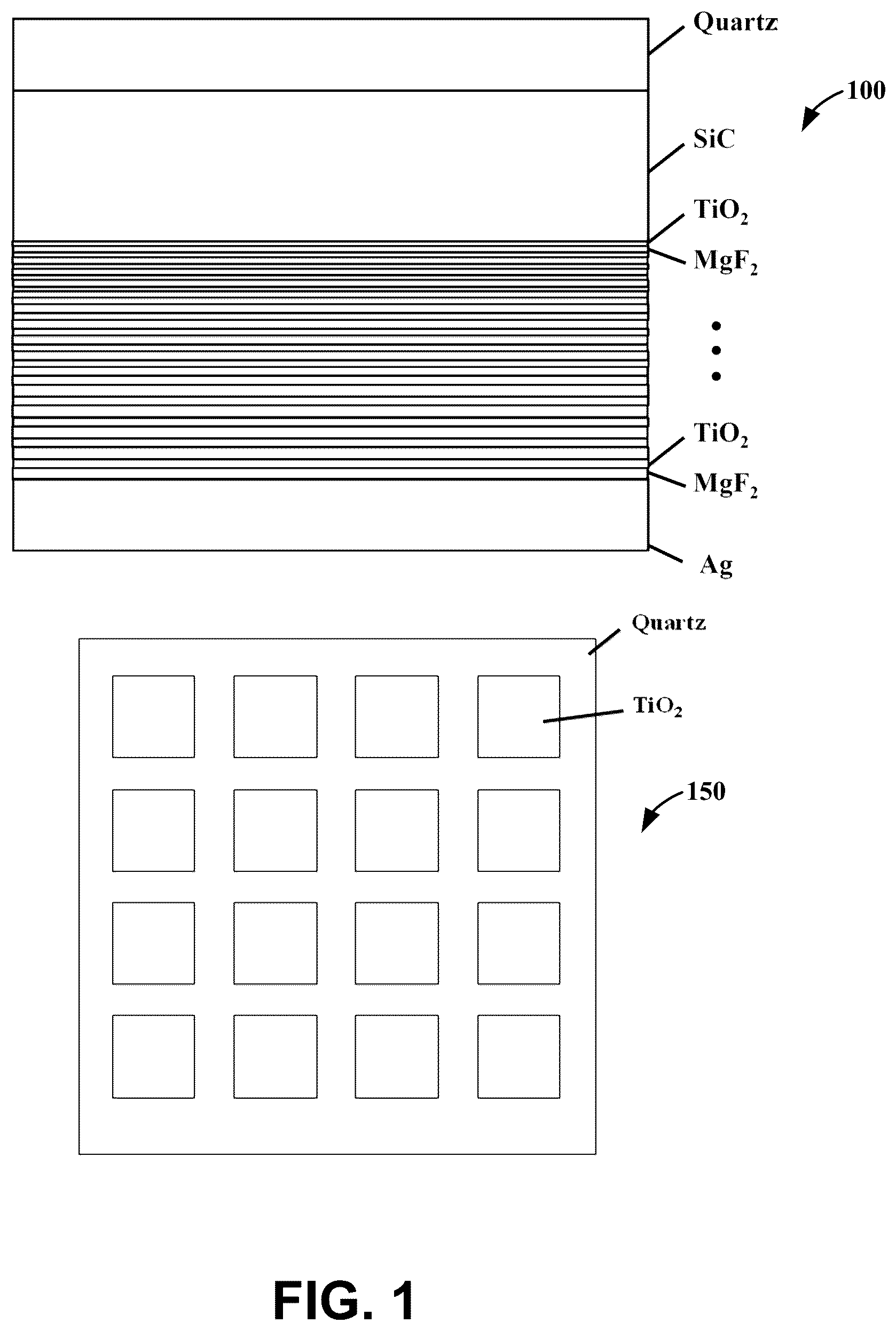 Patent US12320596 — Structures for radiative cooling — Figure 1