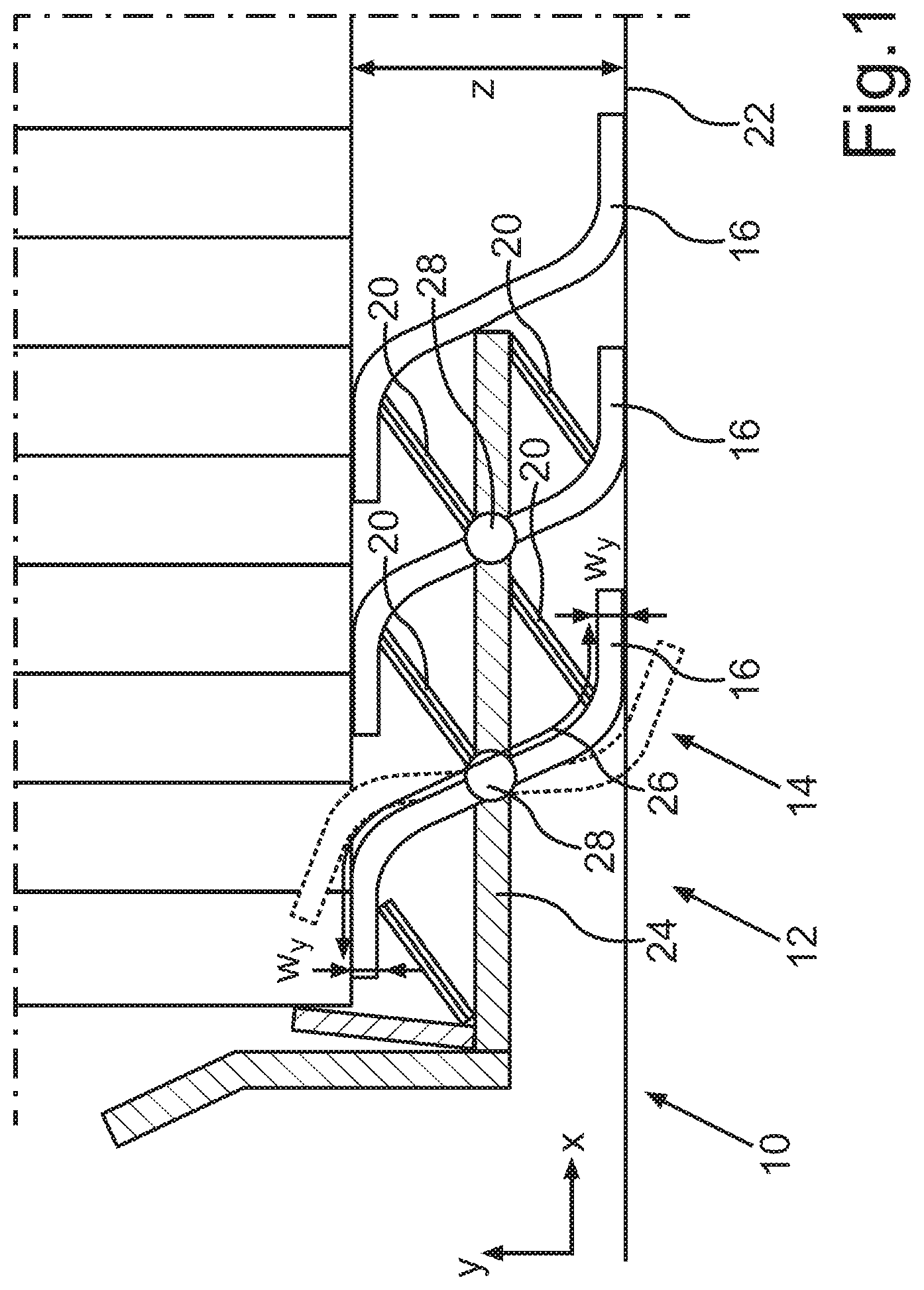 Patent US12320598 — Heat conduction device for an electric energy storage of a motor vehicle — Figure 1