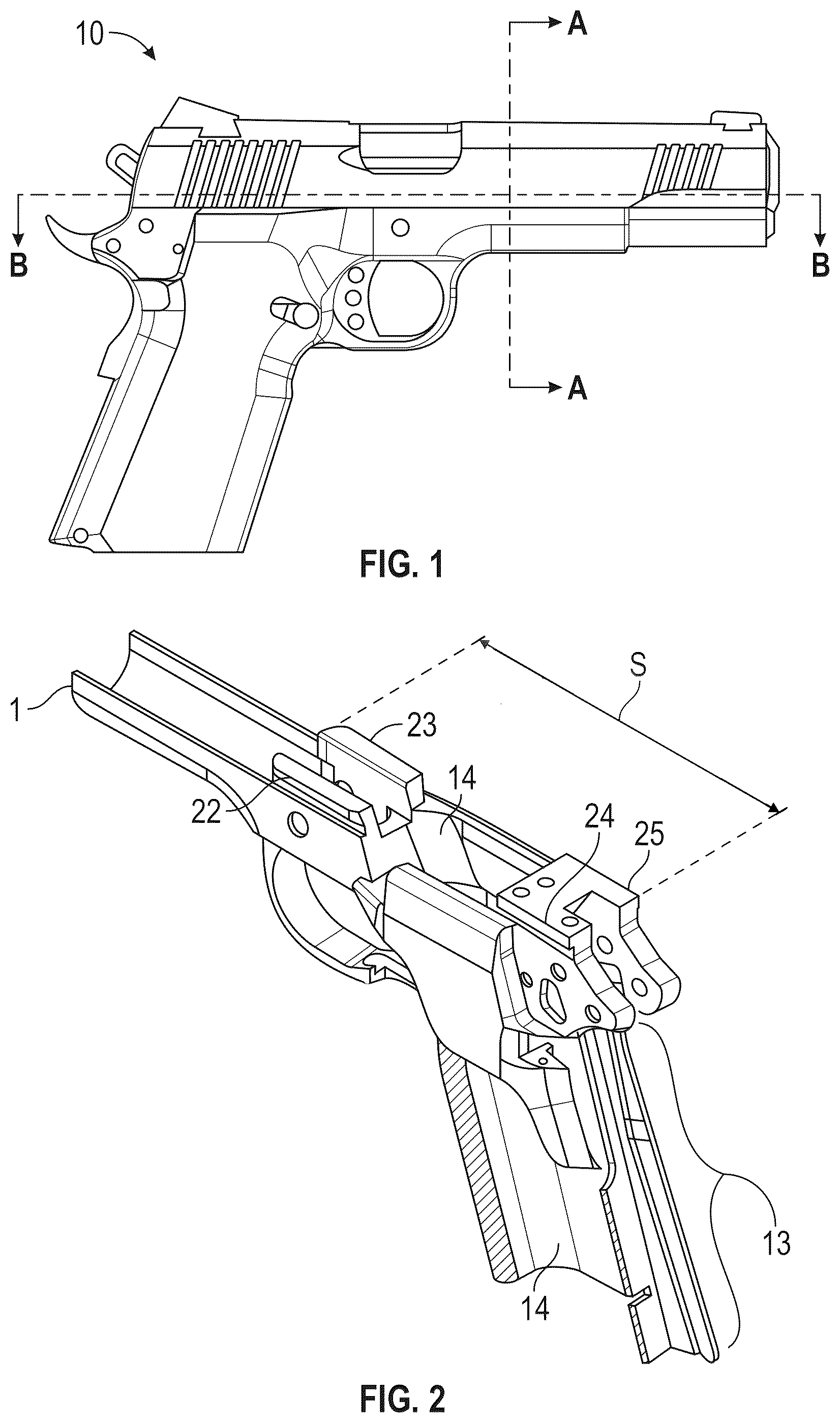Patent US12320607 — Handgun — Figure 1