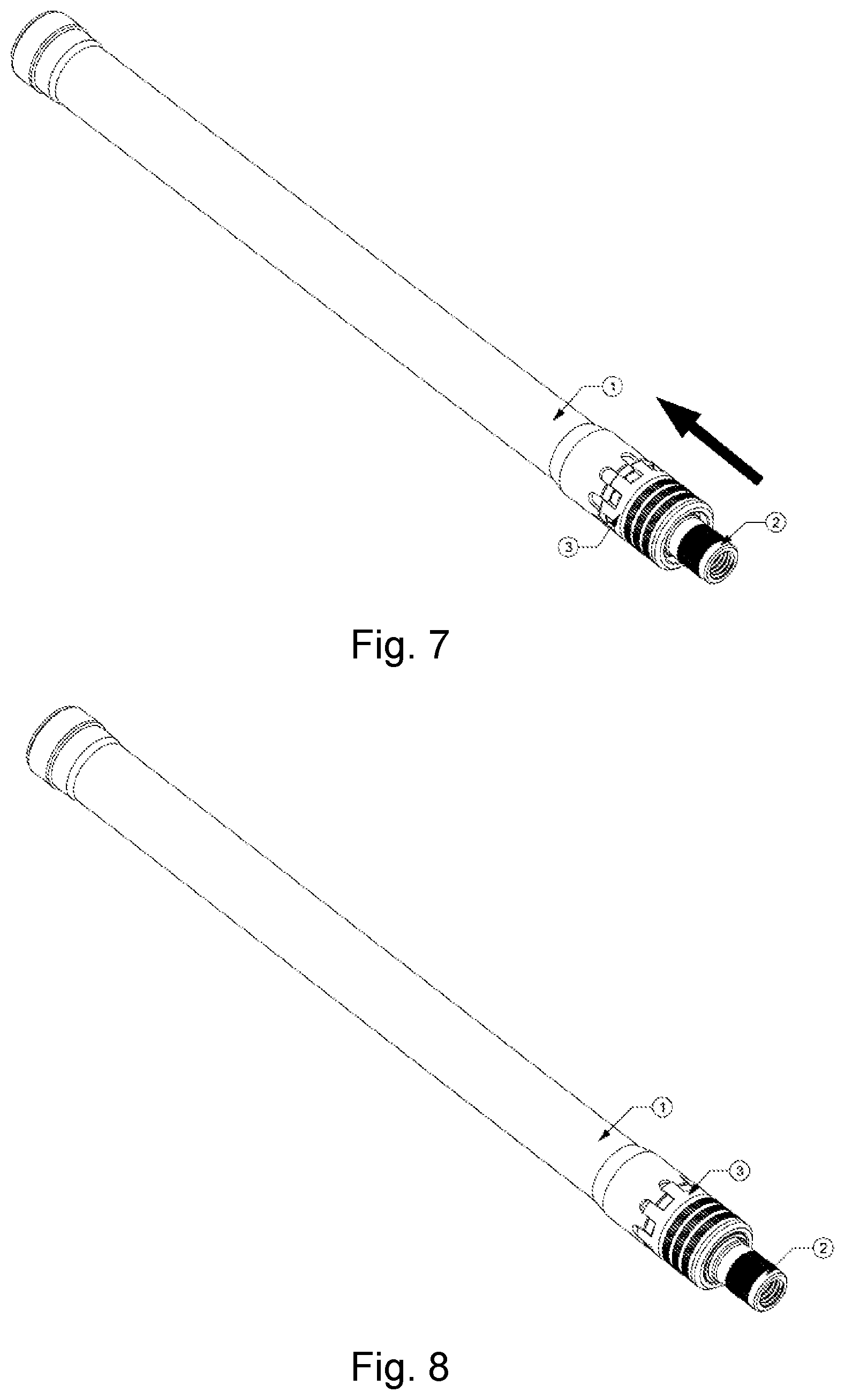 Patent US12320609 Figure 4 – Quick disassembly recoil group structure for firearms