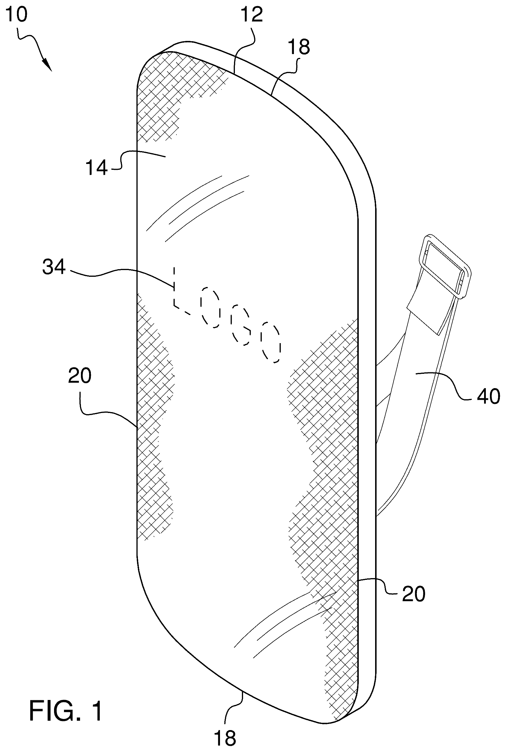 Patent US12320621 — Bulletproof shielding devices and methods — Figure 1
