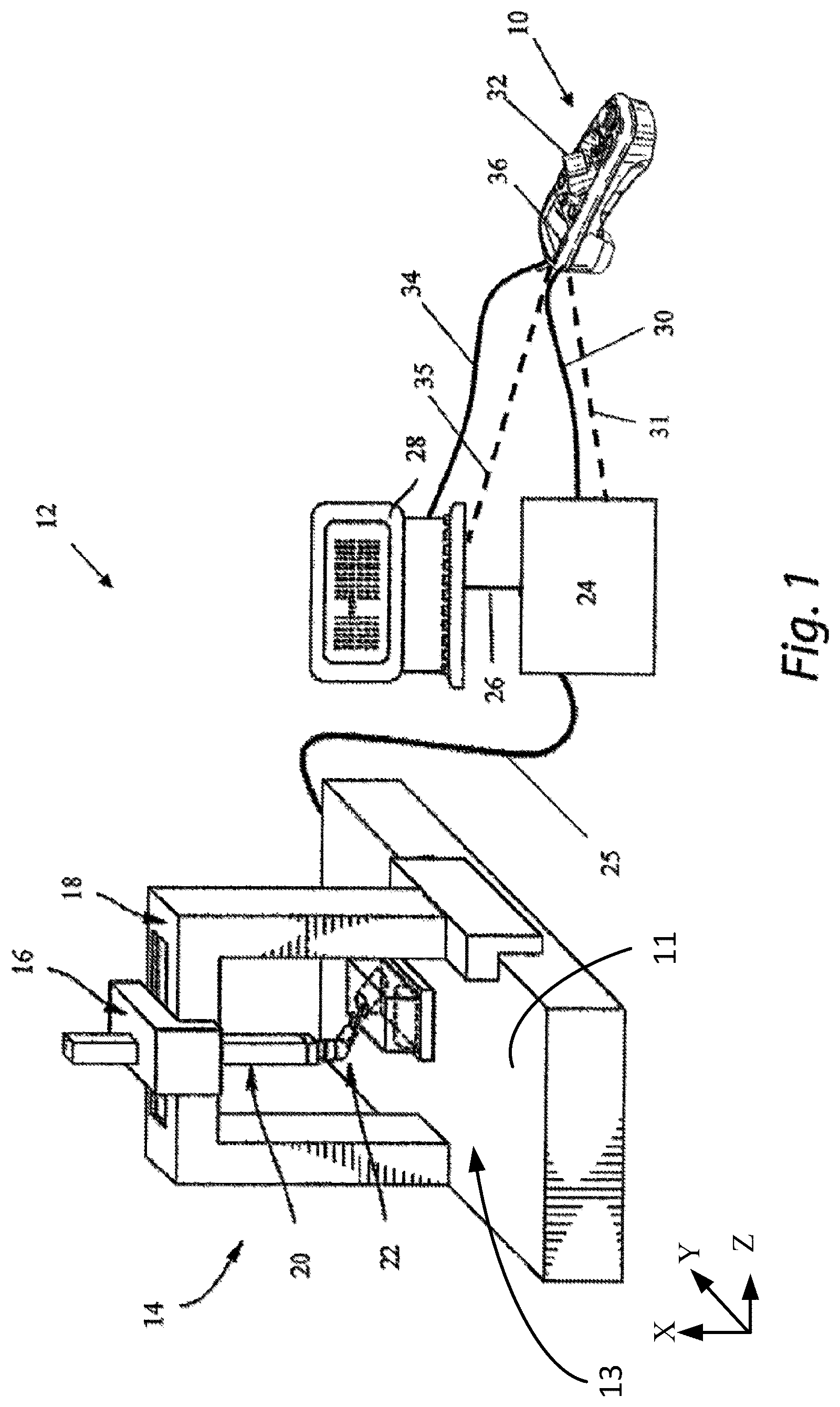 Patent US12320627 — Jogbox with 3D scanner — Figure 1