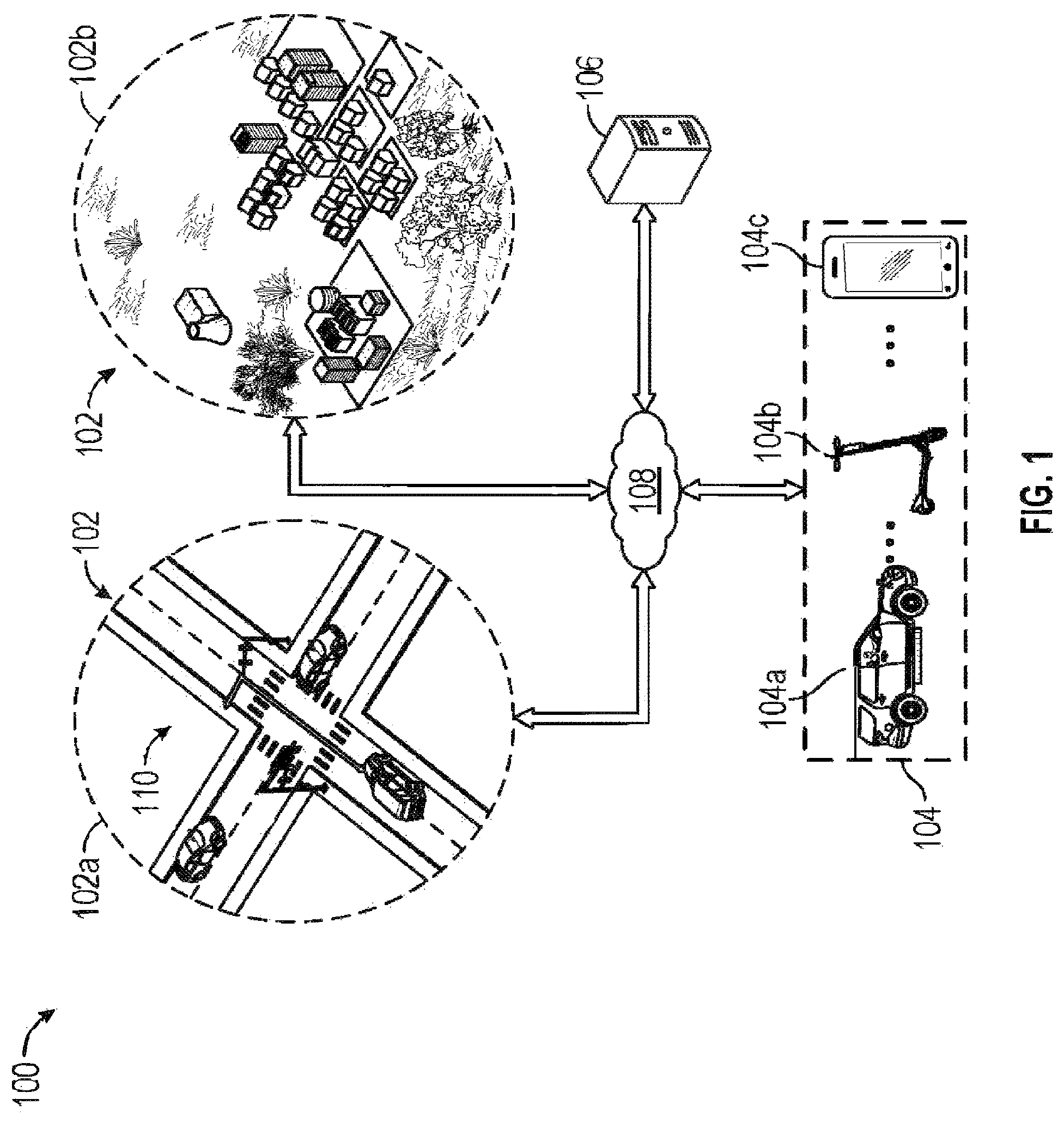 Patent US12320653 — Systems and methods for multi-modal transfer capabilities for smart infrastructure — Figure 1