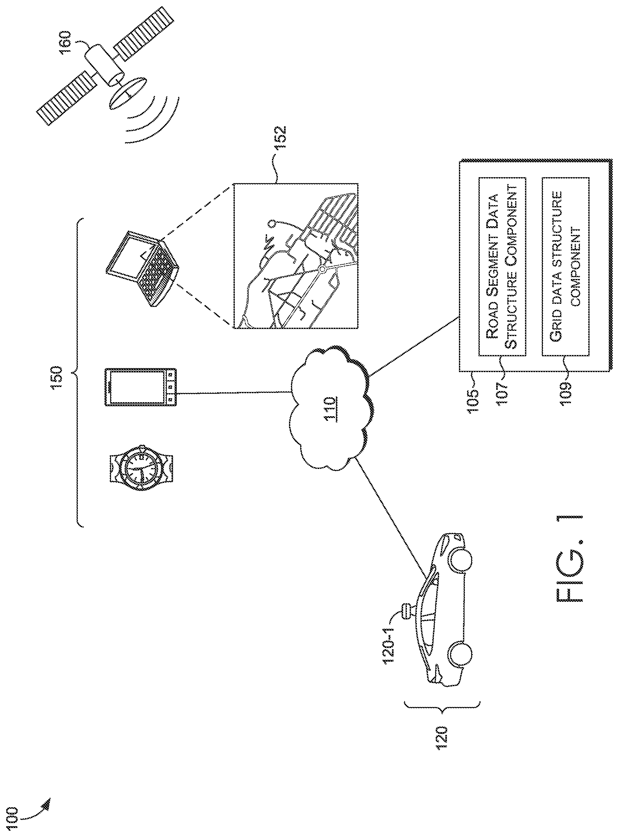 Patent US12320667 — Data-intensive electronic map data structures — Figure 1