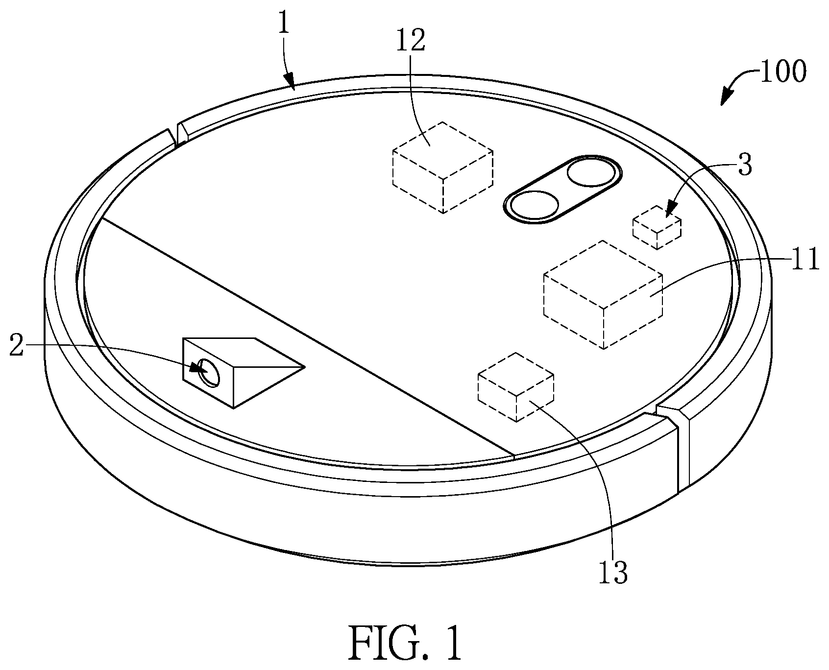 Patent US12320713 — Temperature detecting apparatus — Figure 1