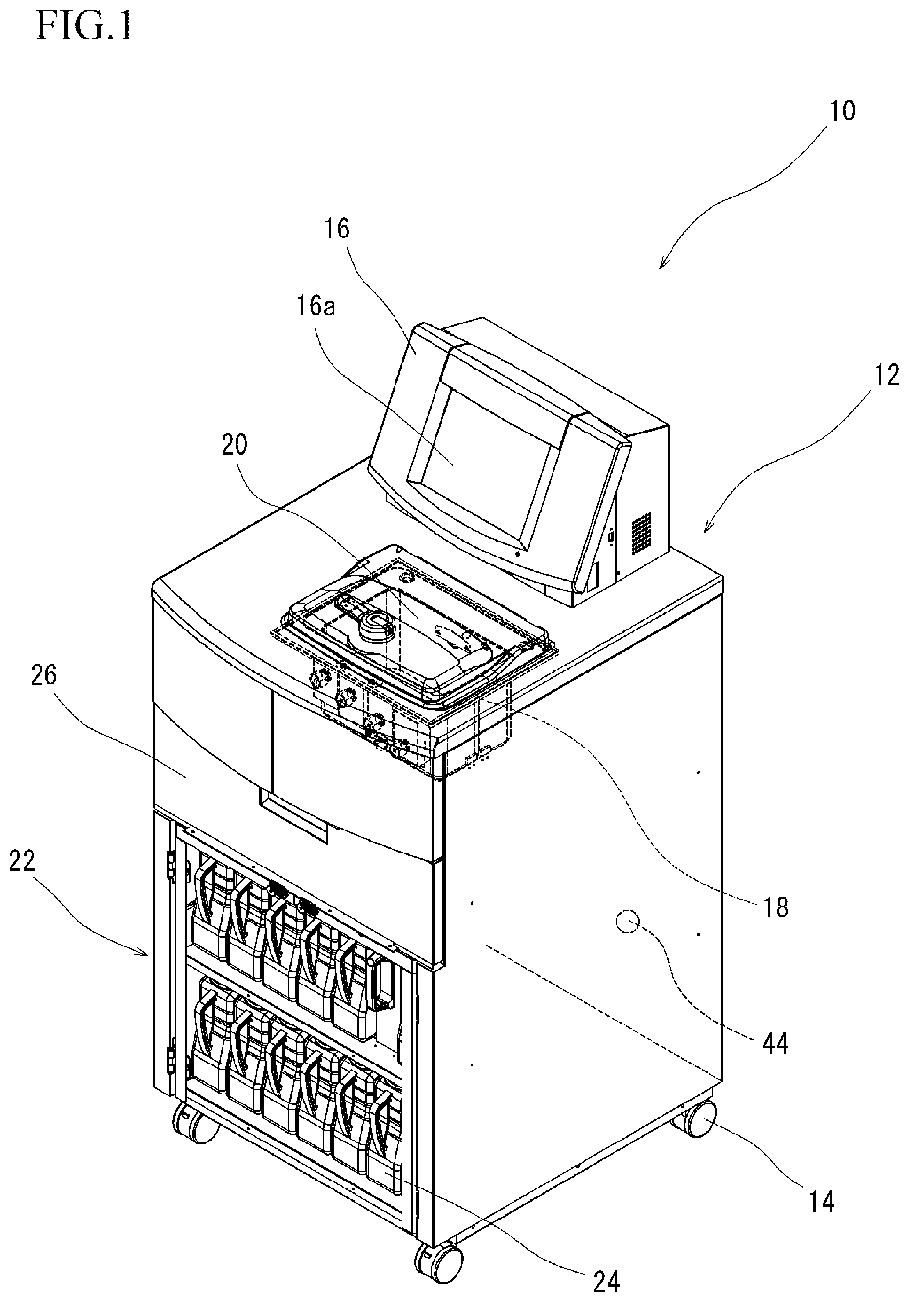 Patent US12320733 — Tissue piece treating apparatus — Figure 1