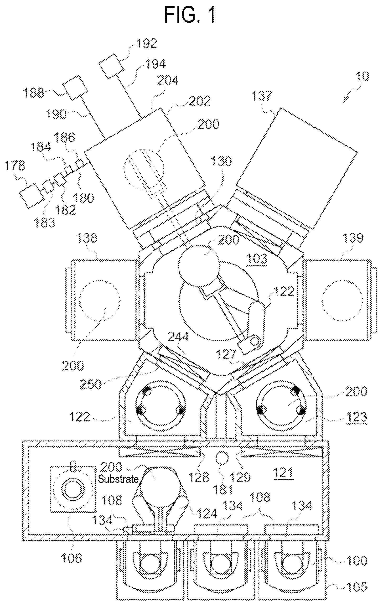 Patent US12320778 — Method of processing substrate, substrate processing apparatus, method of manufacturing semiconductor processing apparatus, and recording medium — Figure 1