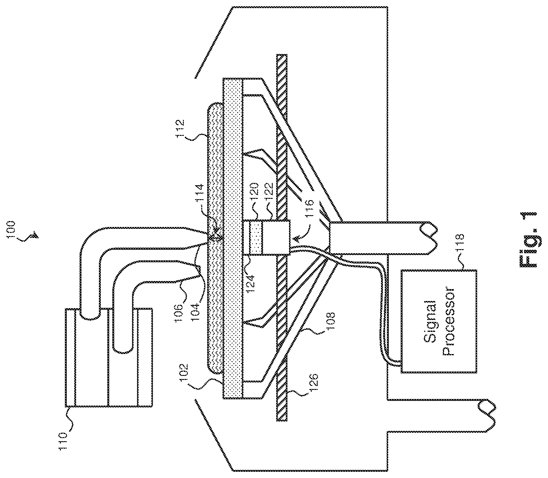 Patent US12320782 — Acoustic measurement of fabrication equipment clearance — Figure 1