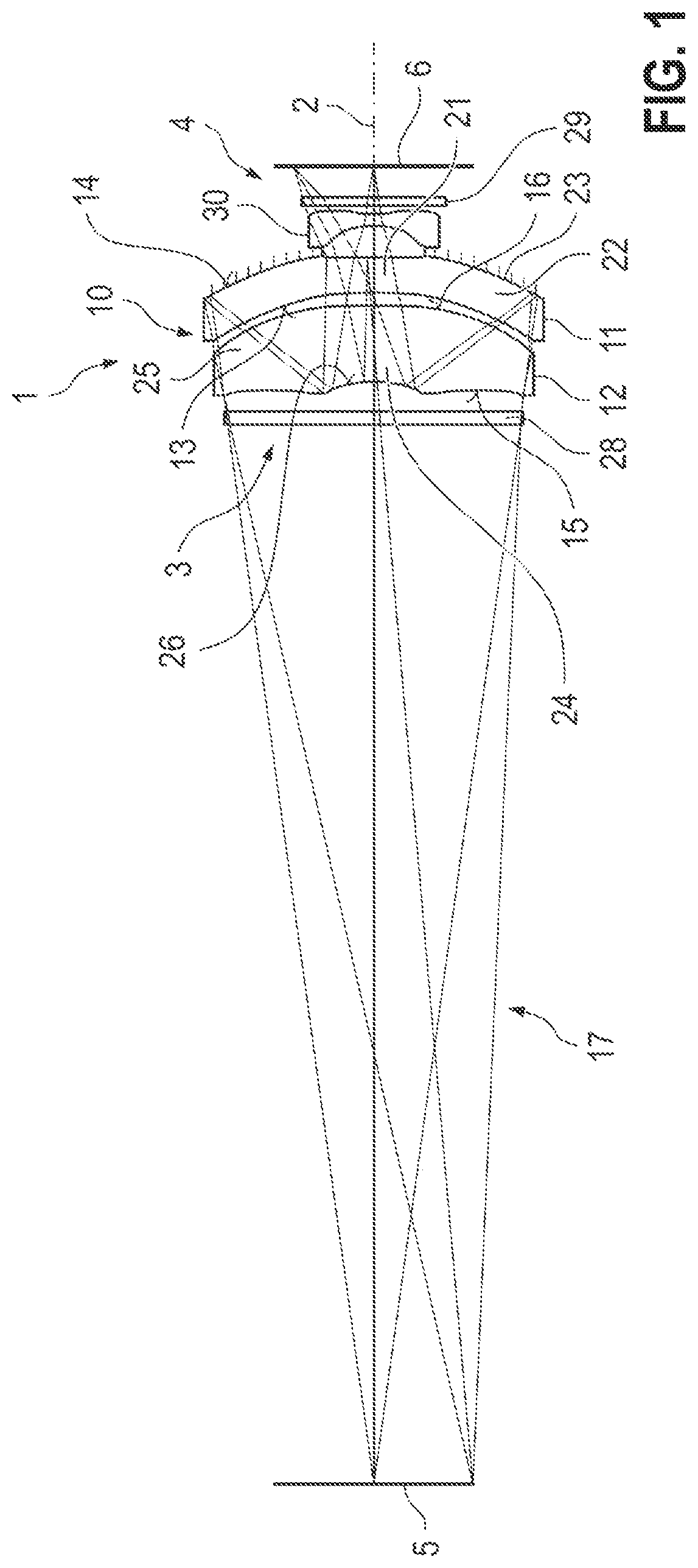 Patent US12320956 — Optical arrangement with an overview function for a catadioptric microscope objective — Figure 1