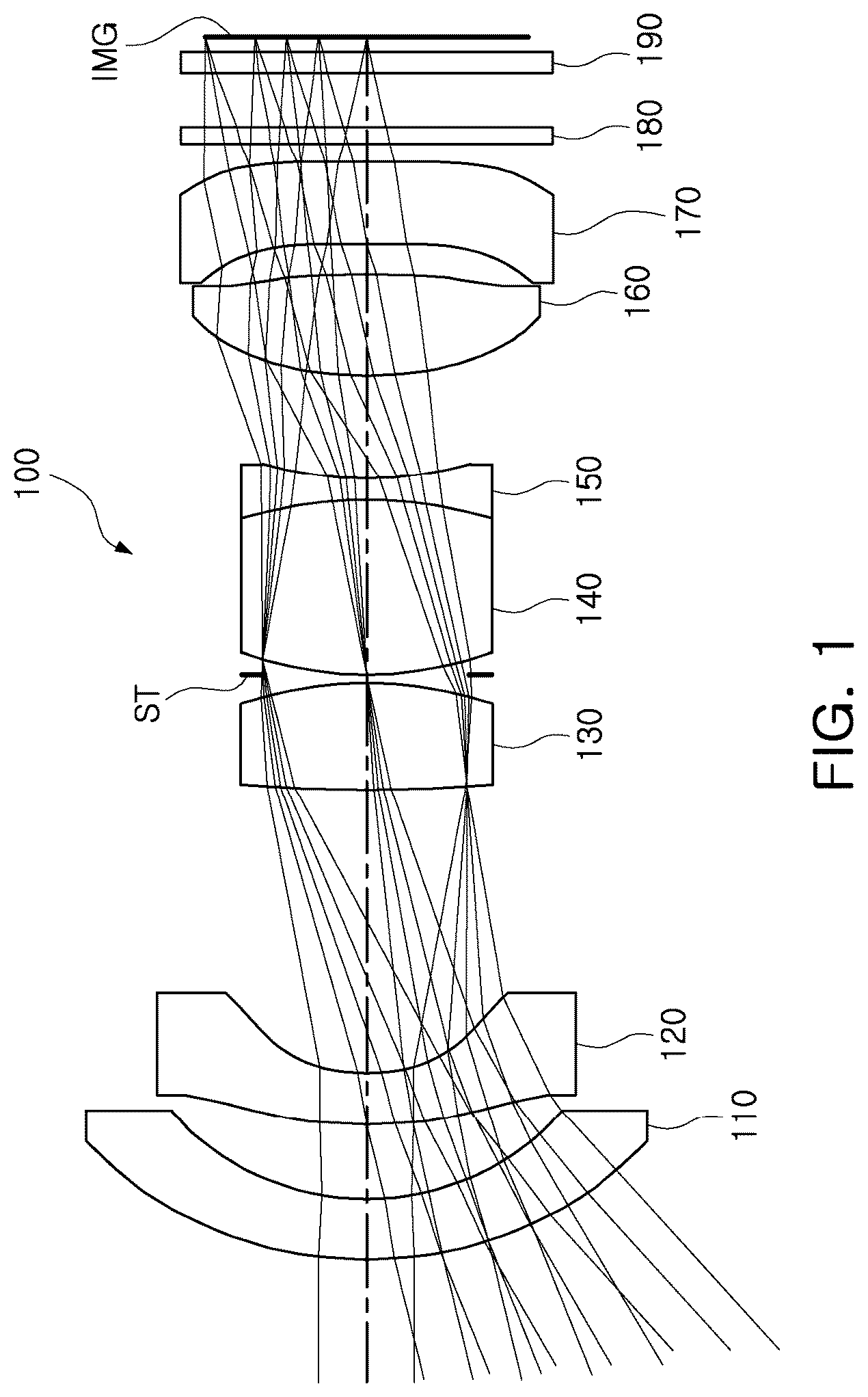 Patent US12320961 — Image capturing lens system — Figure 1
