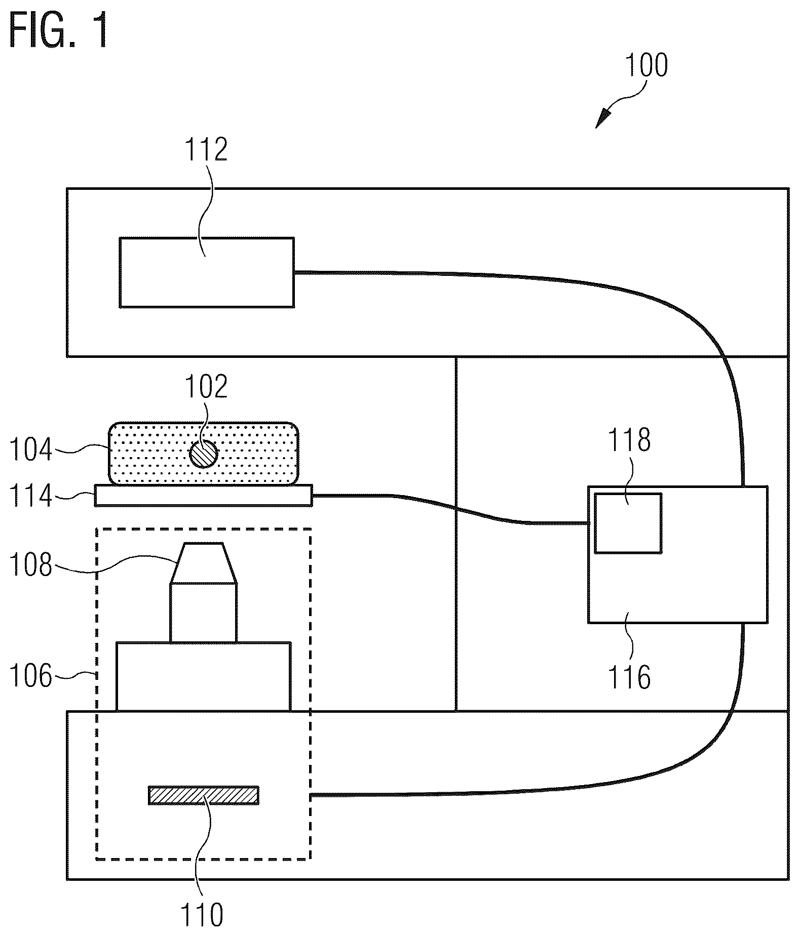 Patent US12320967 — Positioning device for an imaging device and method — Figure 1