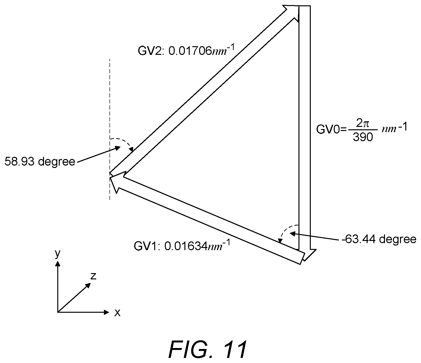 Patent US12320979 Figure 11 – Device and method for compensating effects of pantoscopic tilt or wrap/sweep tilt on an image presented on an augmented reality or virtual reality display