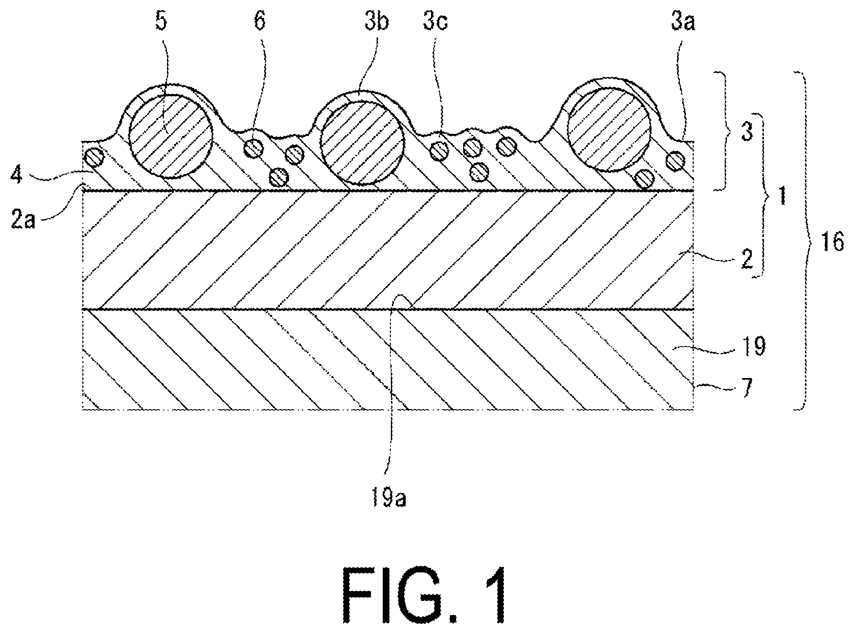 Patent US12320994 — Surface material for pen input device and pen input device — Figure 1
