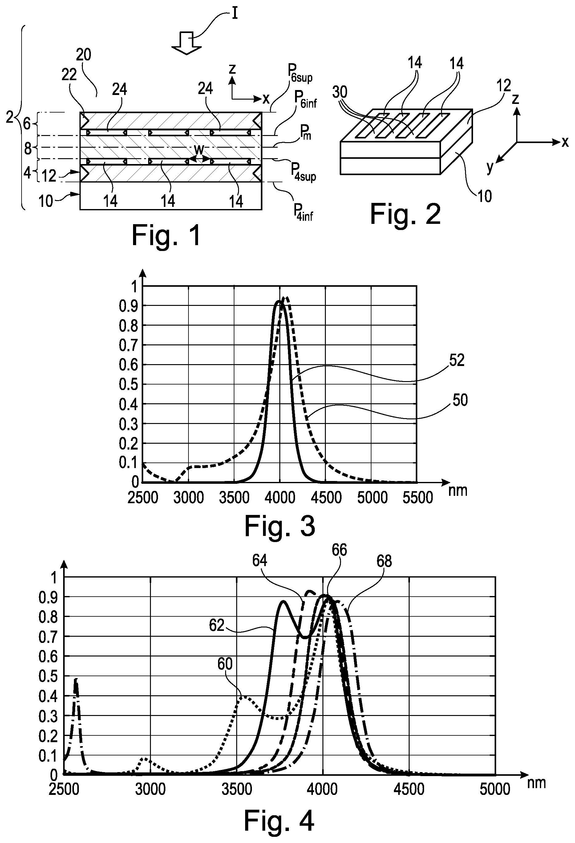 Patent US12320997 — Optical filtering device — Figure 1