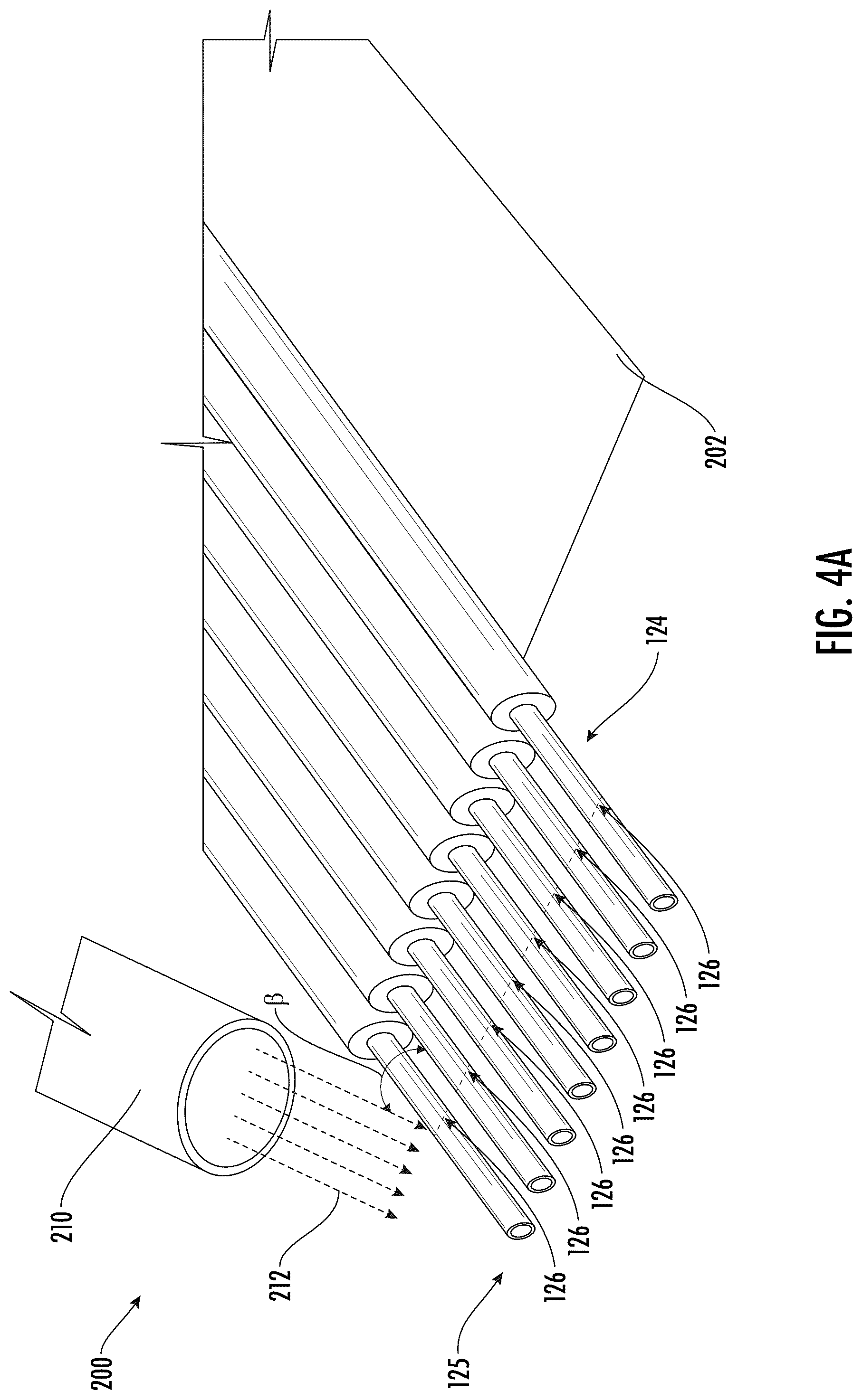 Patent US12321012 Figure 5 – Laser-cleaving of an optical fiber array with controlled cleaving angle