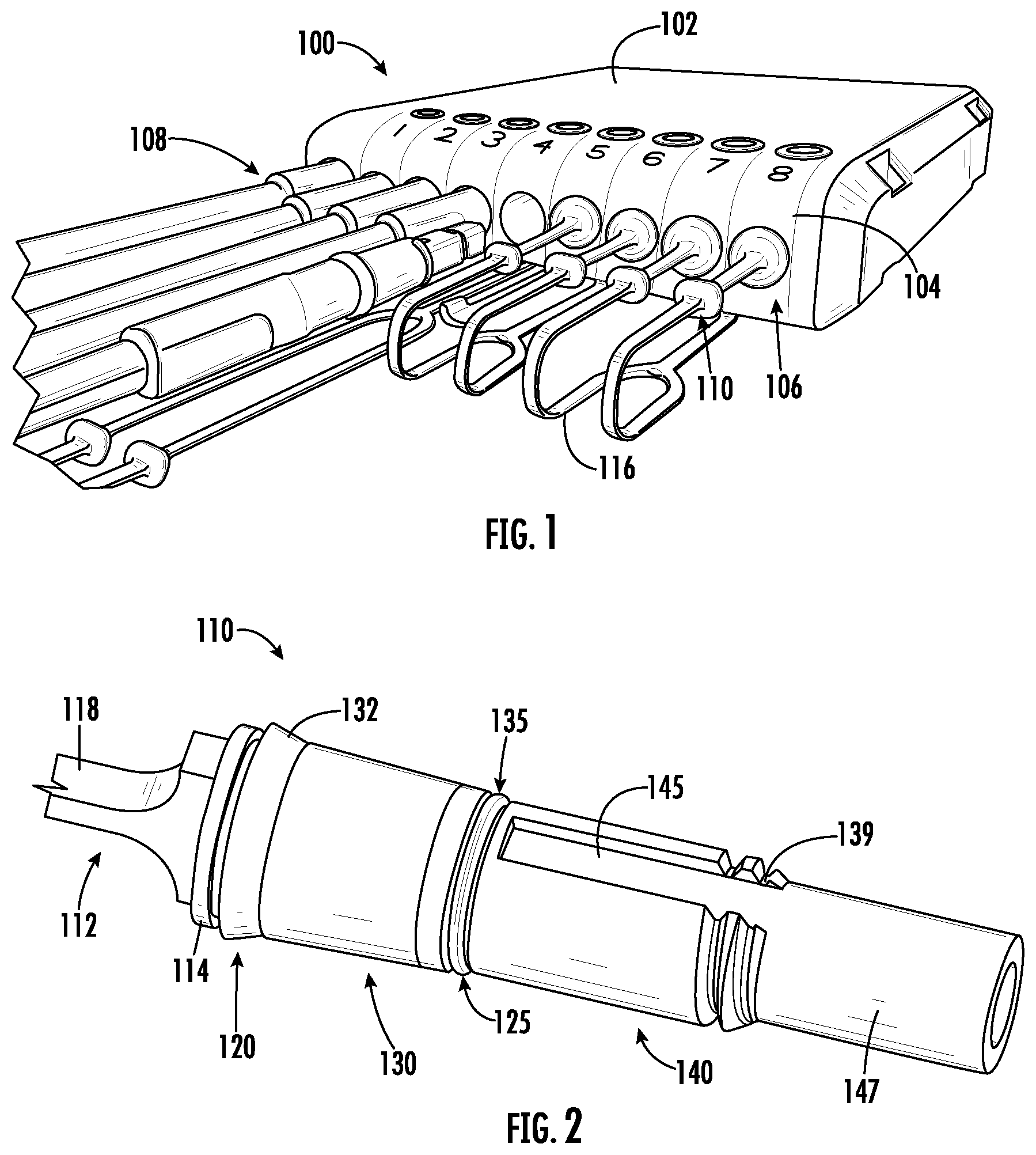 Patent US12321018 — Dust plugs for sealing multiport terminals and methods of fabricating the same — Figure 1