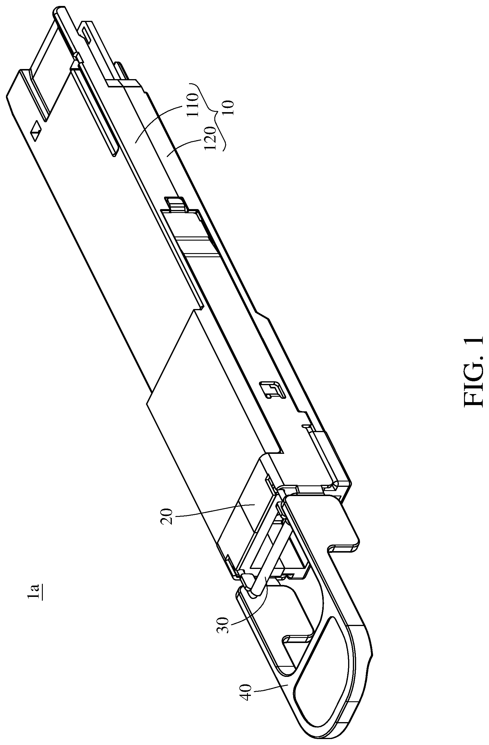 Patent US12321024 — Optical transceiver including latch for release prevention and optical communication assembly having the same — Figure 1