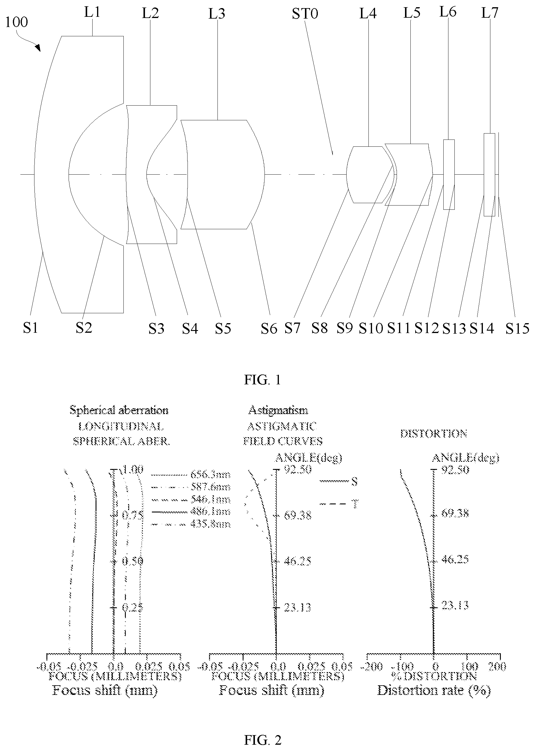 Patent US12321037 — Optical system, camera module, and automobile — Figure 1