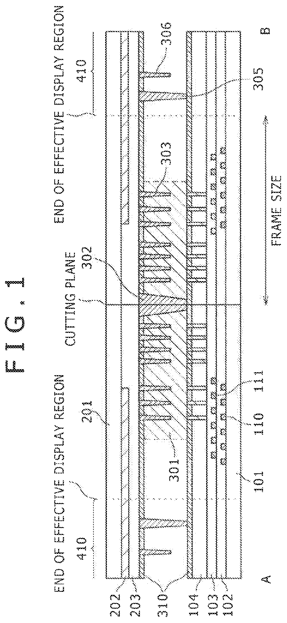 Patent US12321069 — Display device and manufacturing method thereof — Figure 1