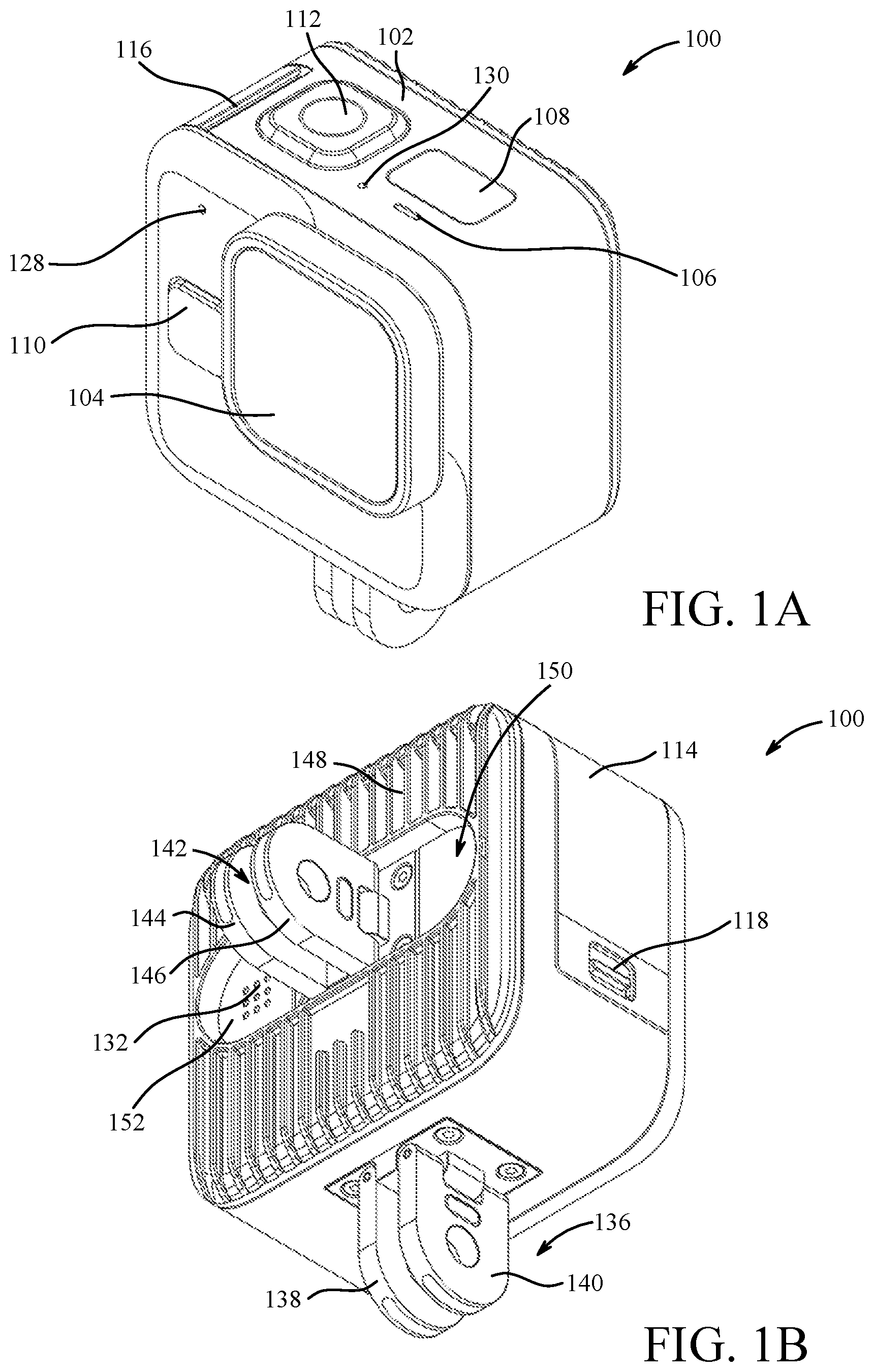 Patent US12321084 — Interconnect mechanism for image capture device — Figure 1