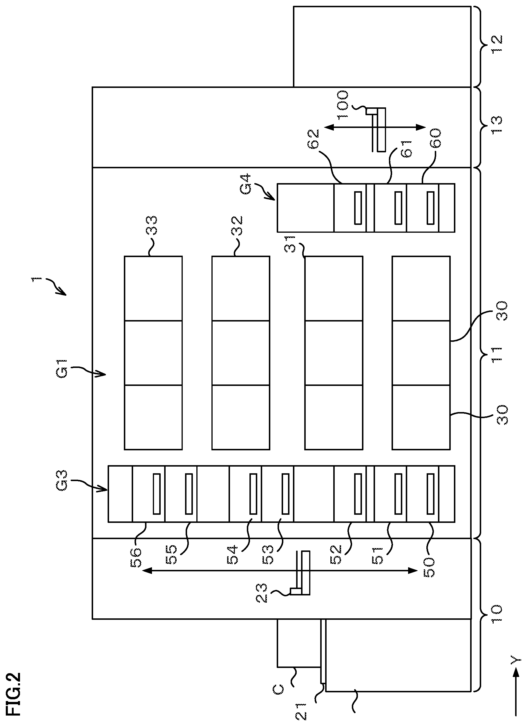 Patent US12321098 Figure 2 – Substrate support member, substrate treatment apparatus, and substrate transfer apparatus