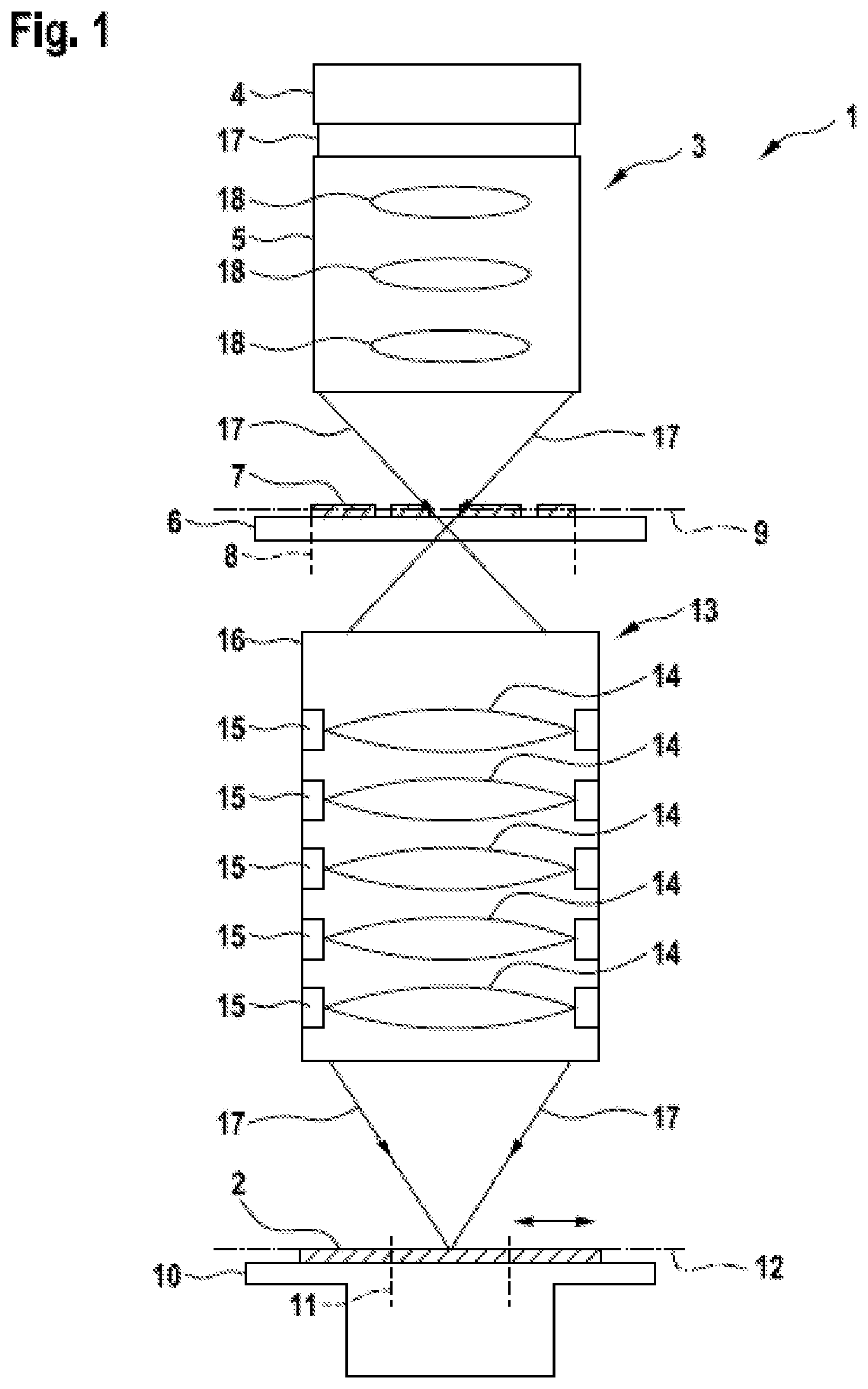 Patent US12321105 — Projection exposure apparatus for semiconductor lithography — Figure 1