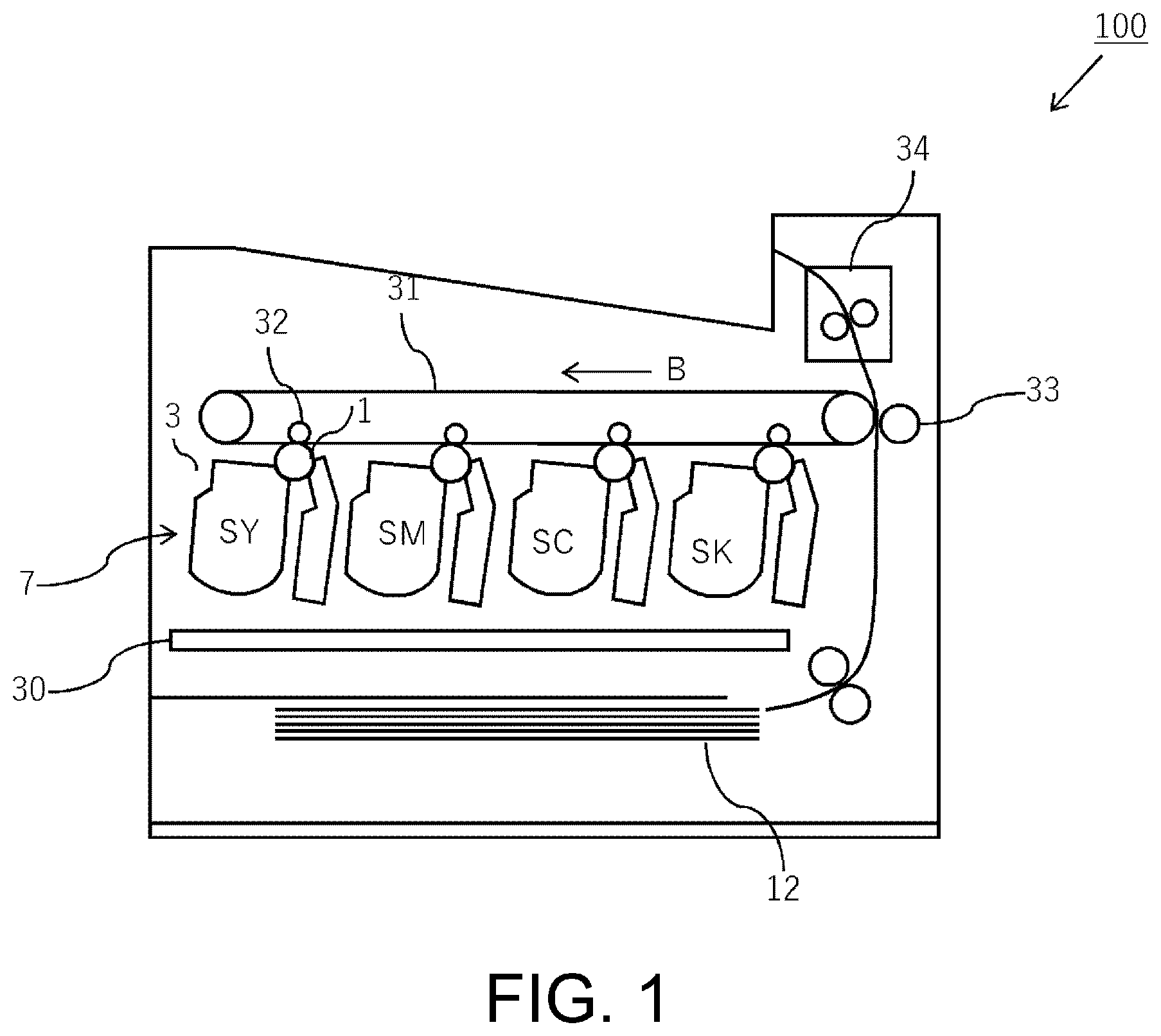 Patent US12321108 Figure 1 – Image forming apparatus