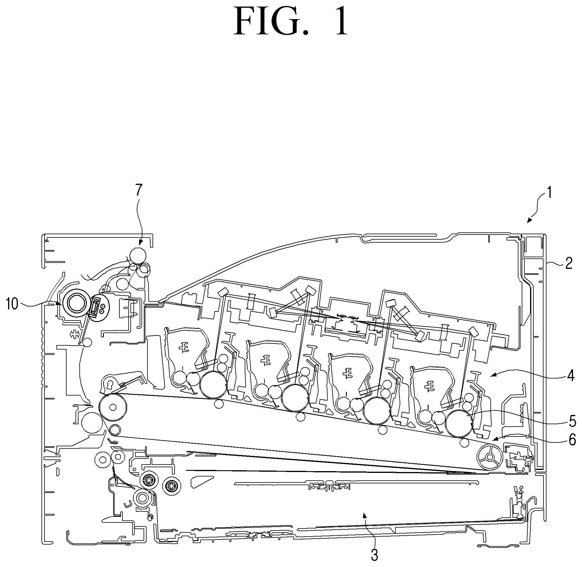 Patent US12321116 — Fuser comprising heat transfer member for preventing overheat of fusing belt — Figure 1