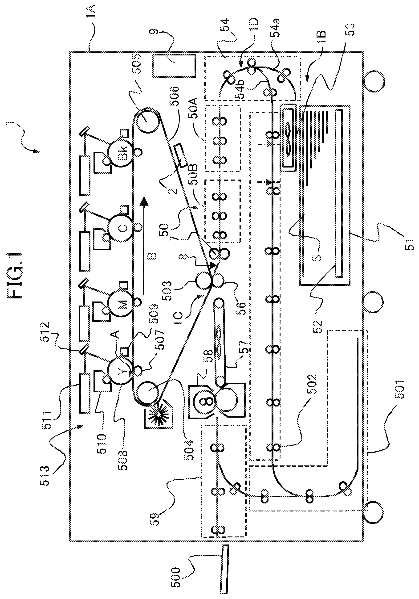 Patent US12321122 — Sheet conveyance apparatus and image forming apparatus — Figure 1