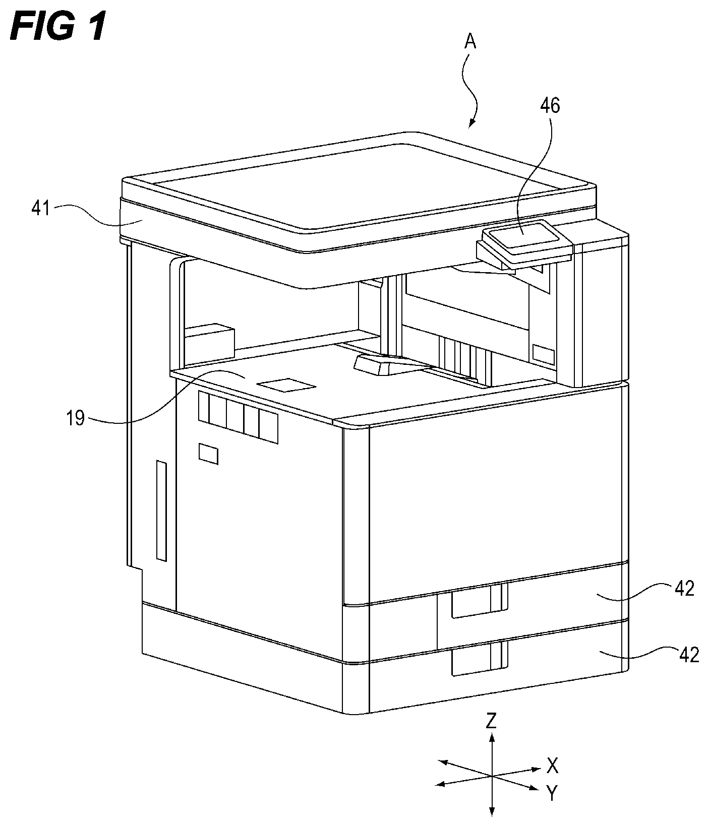 Patent US12321125 — Metal frame of image forming apparatus and image forming apparatus — Figure 1