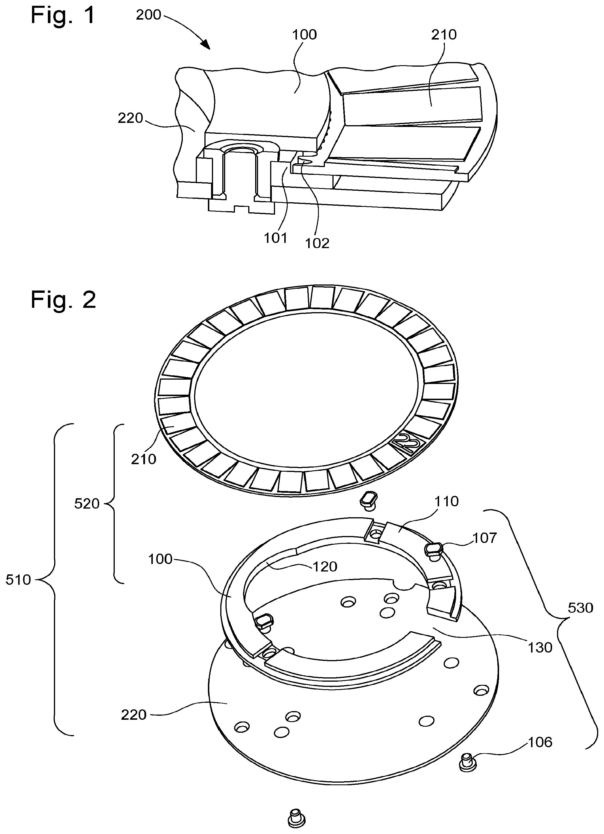 Patent US12321135 — Device for fastening a disc — Figure 1