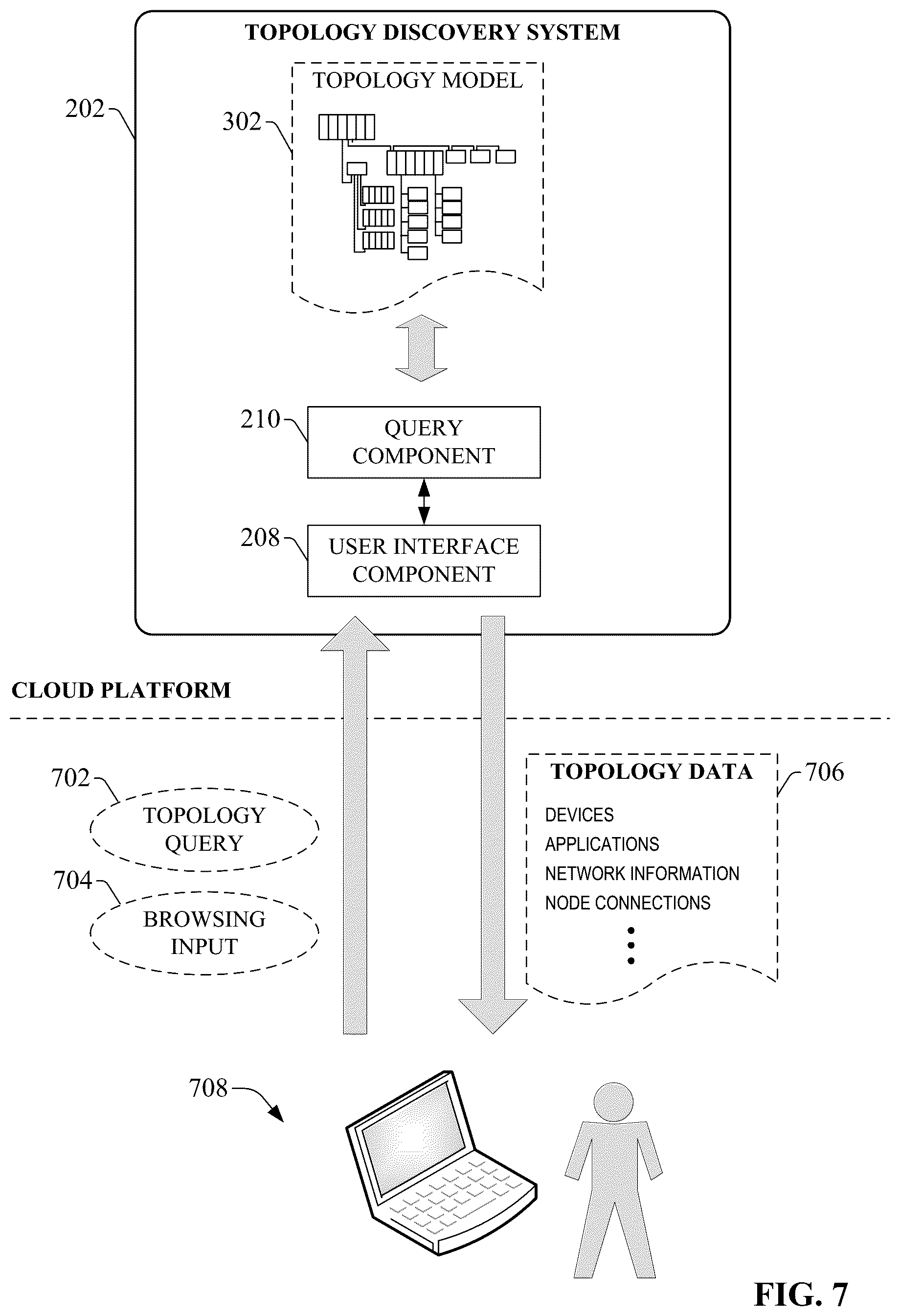 Patent US12321146 Figure 7 – Background discovery agent orchestration