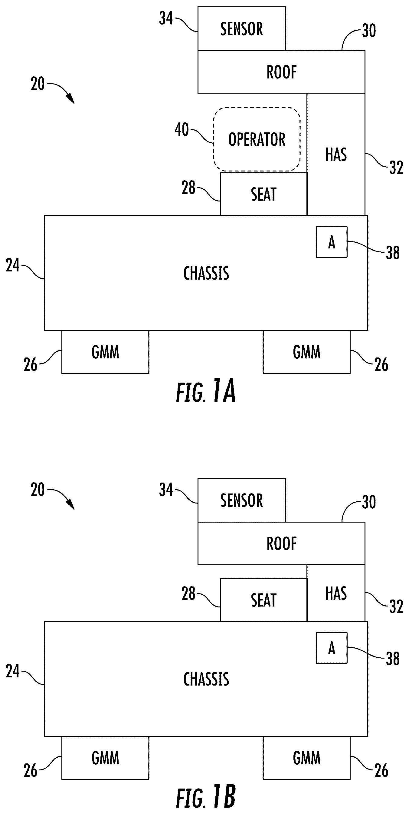 Patent US12321166 — Adjustable height sensor roof — Figure 1