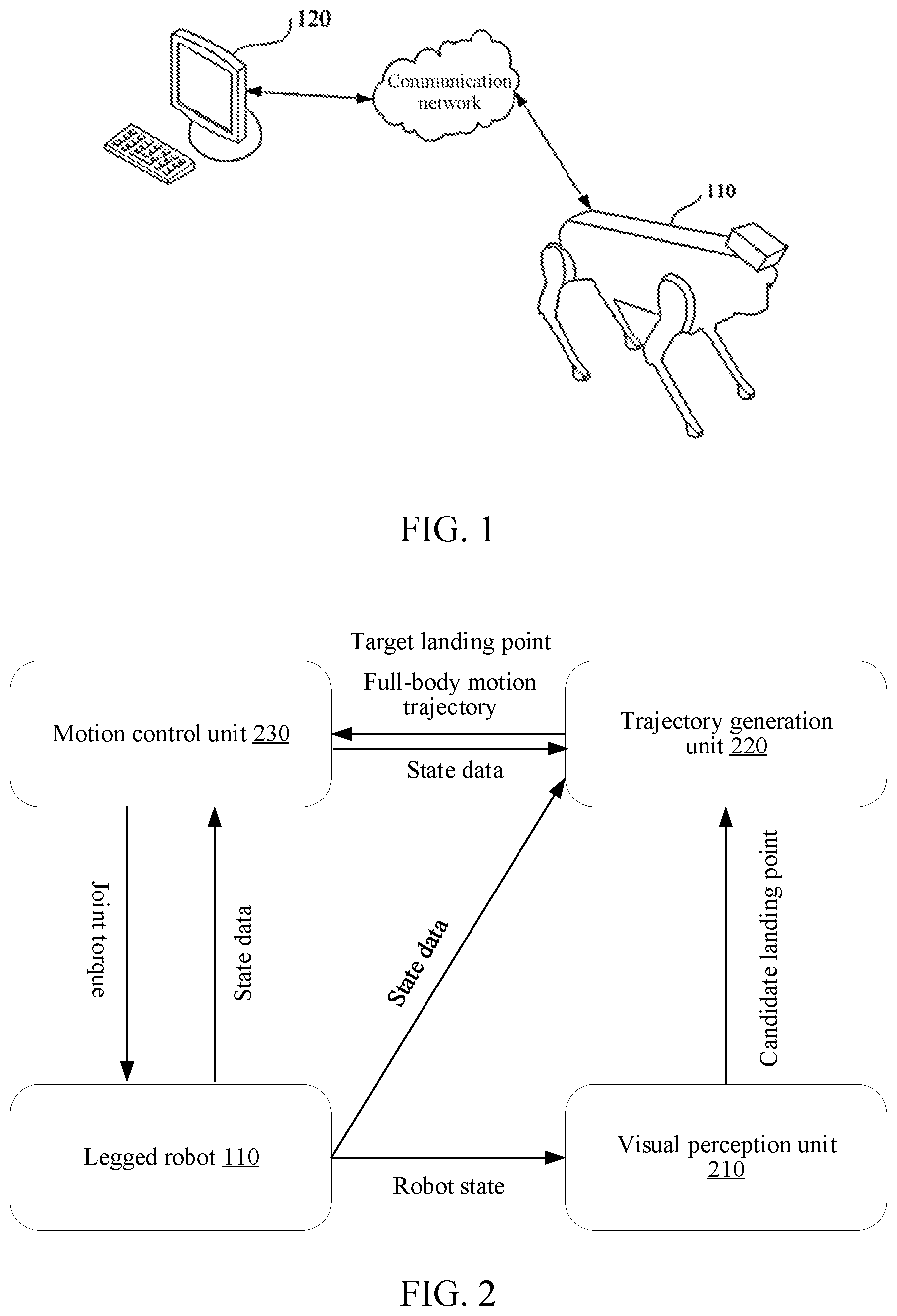 Patent US12321174 — Method and apparatus for controlling motion of legged robot, device, and medium — Figure 1