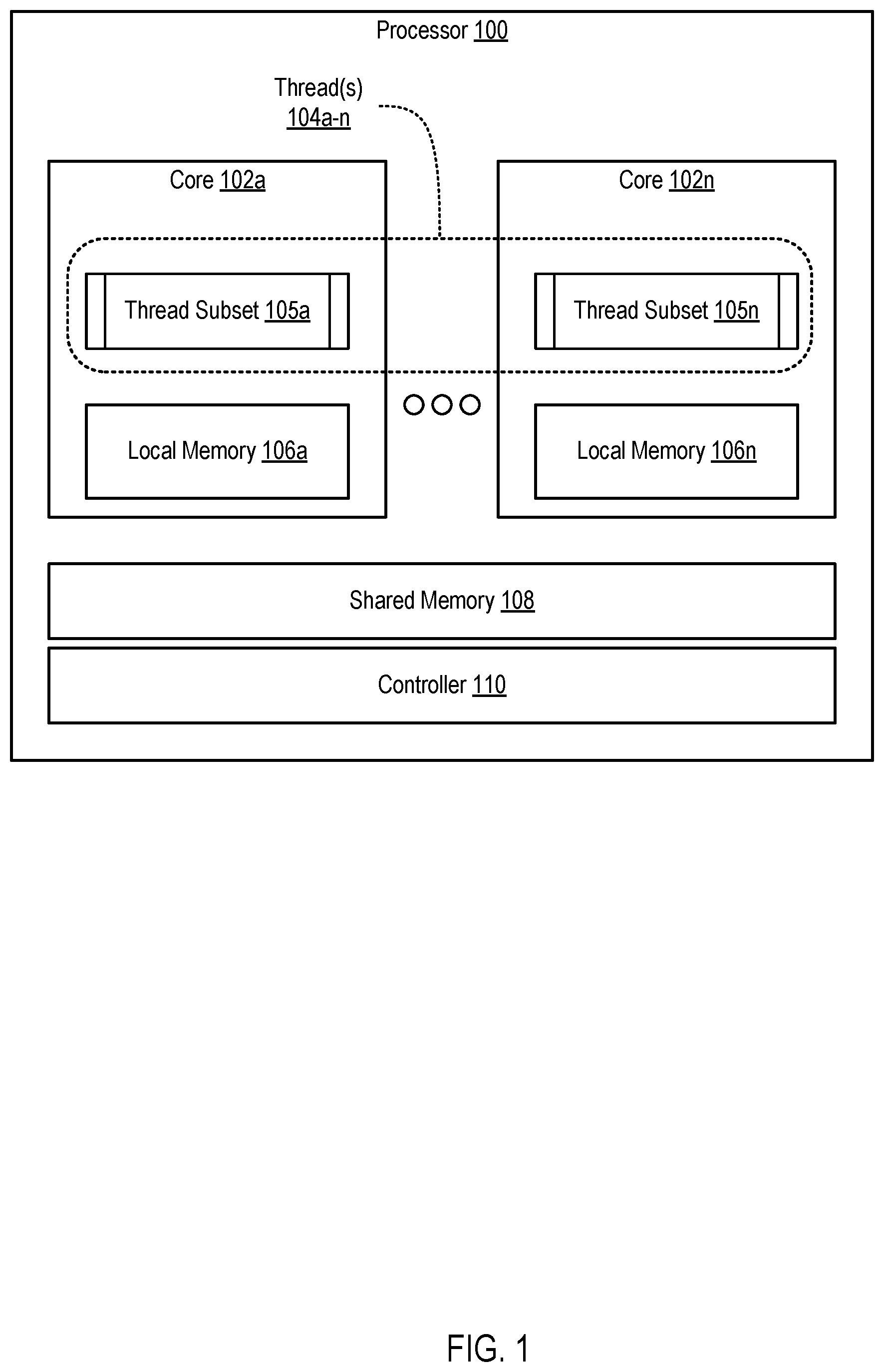 Patent US12321273 — Cascading execution of atomic operations — Figure 1