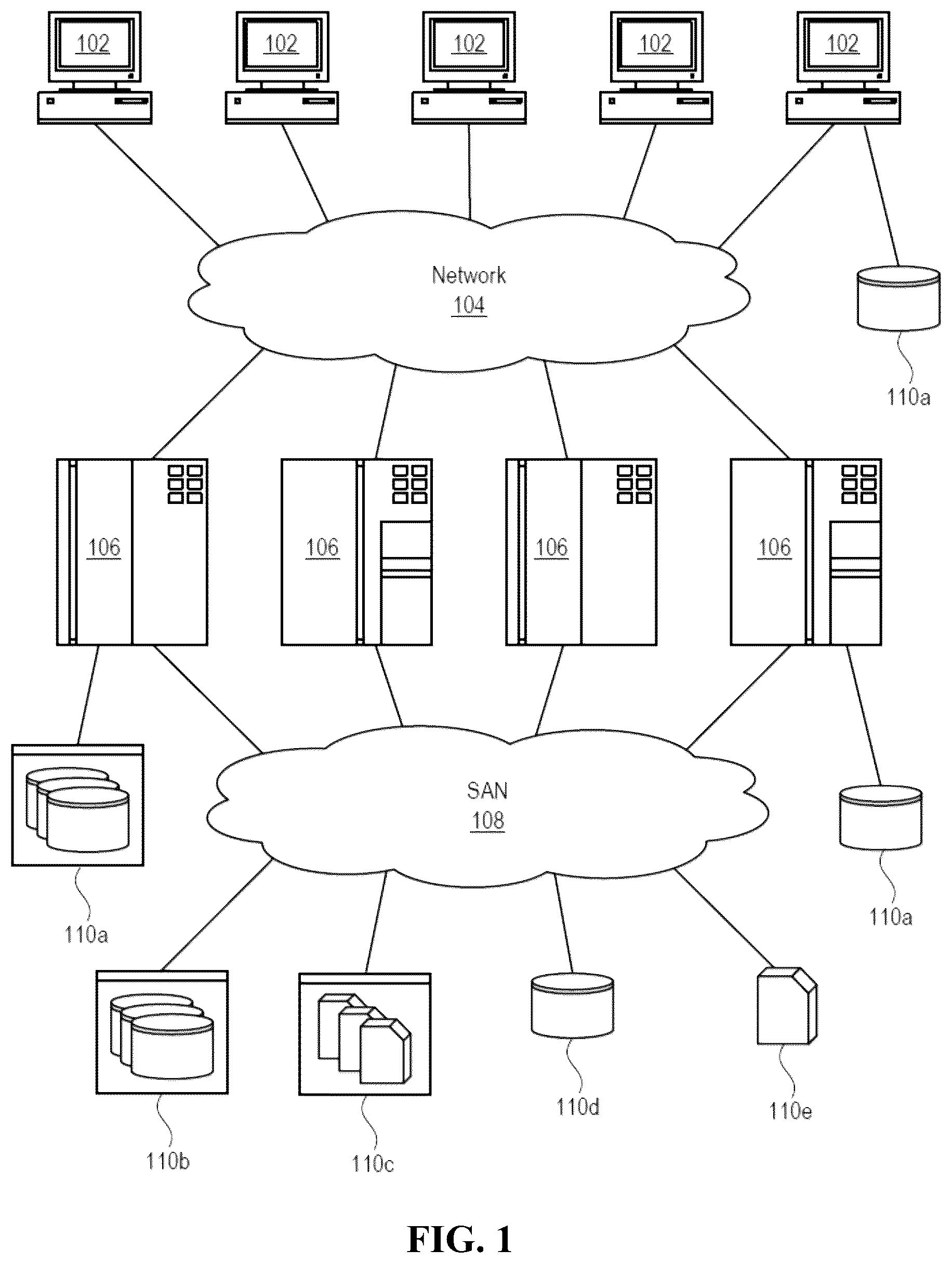 Patent US12321315 — File system delta visualization — Figure 1